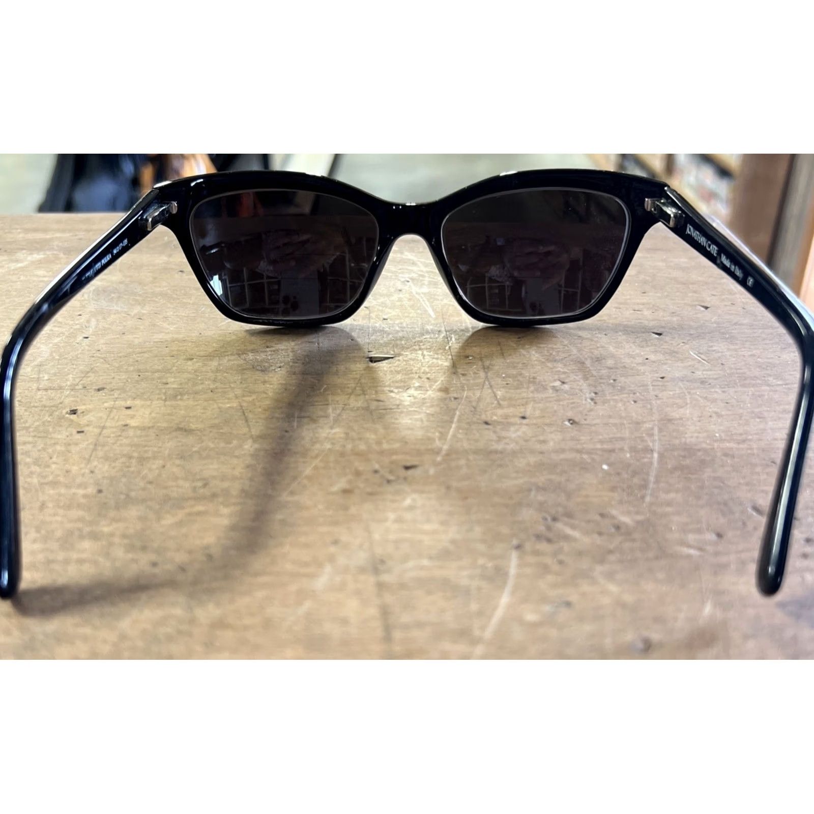 Vintage Jonathan Cate Sunglasses Frames Cat Eye Tutti Fruitti Polka 54 17-135 Black White Polka Dot Womens Retro Italy Frames Only Size ONE SIZE - 3 Thumbnail