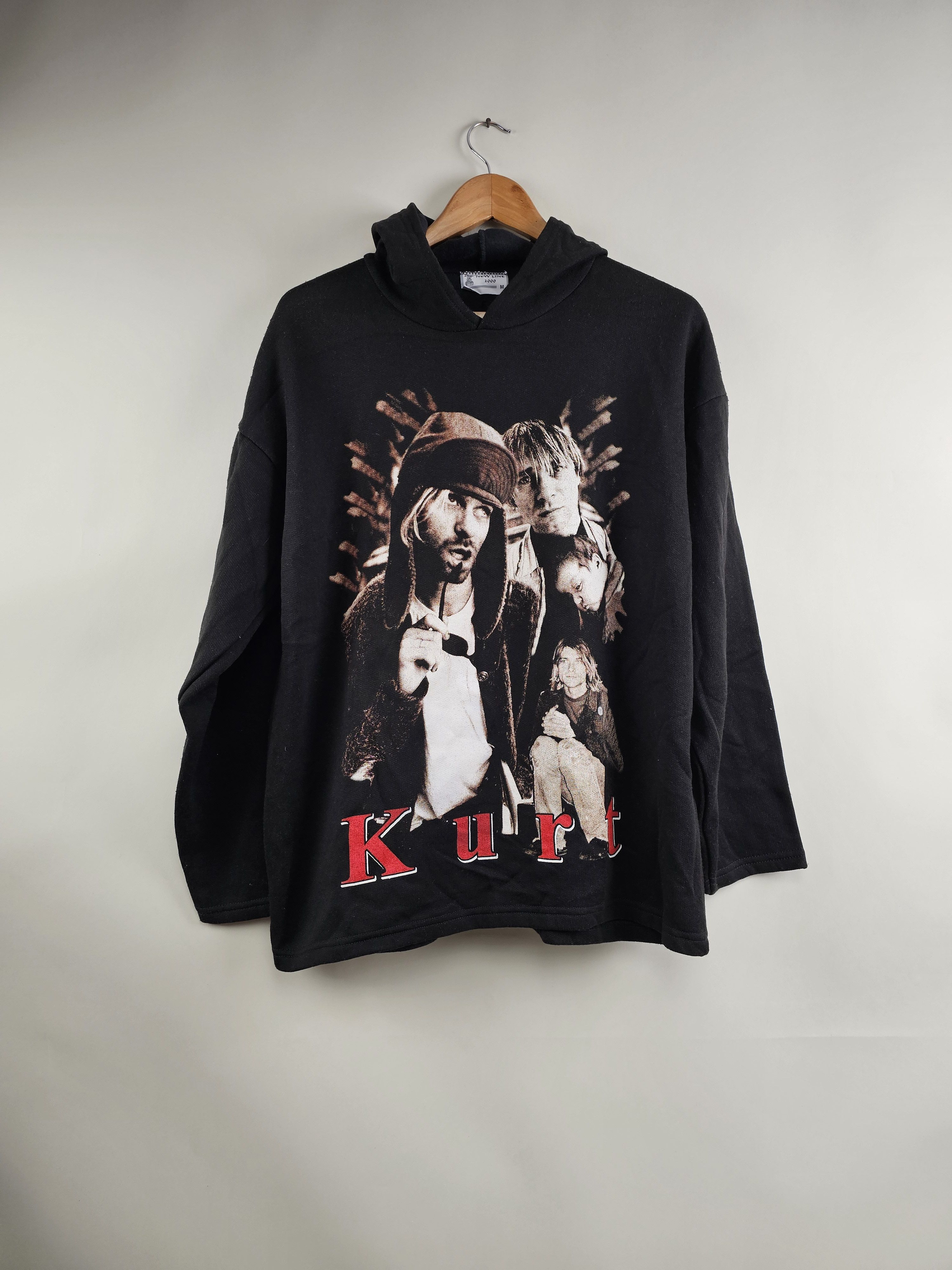 90s Nirvana Kurt Cobain Hoodie M 21.5
