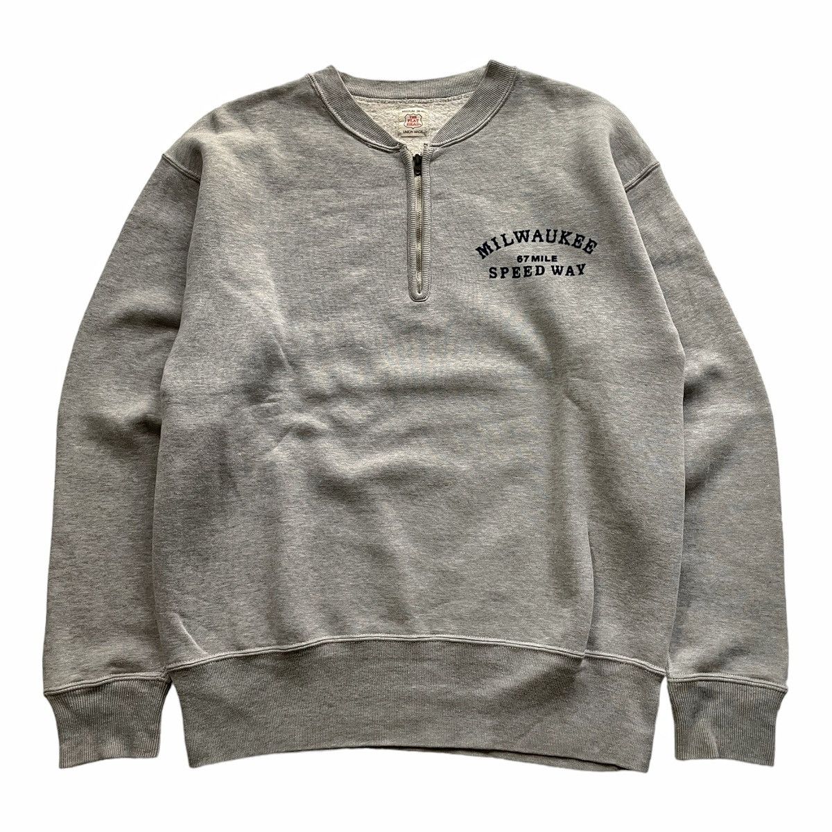 Japanese Brand × The Flat Head The Flat Head Sweatshirt Sportswear Half Zip Afterhood Size US M / EU 48-50 / 2 - 1 Thumbnail