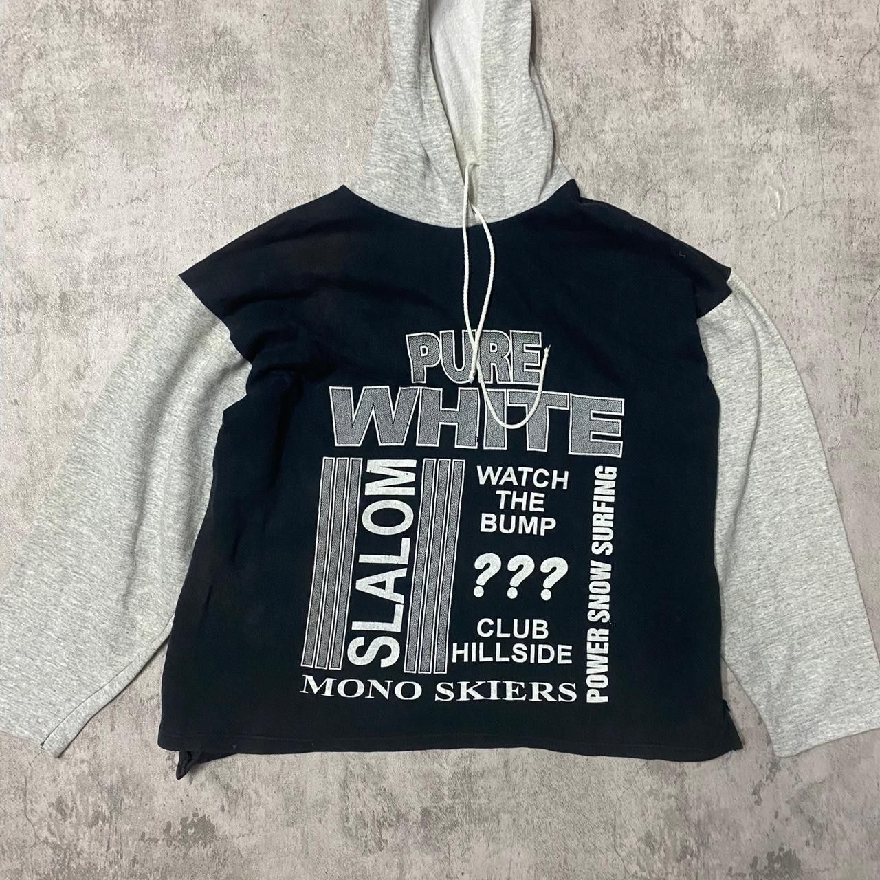 Other Grey and black cropped hoodie with a unique design Size US XL / EU 56 / 4 - 1 Thumbnail