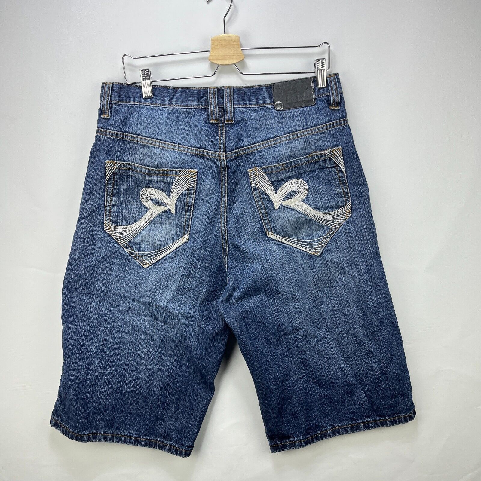 Rocawear × Vintage Vintage Y2K Rocawear Baggy Denim Jean Shorts 34 Hip Hop Size US 34 / EU 50 - 1 Thumbnail