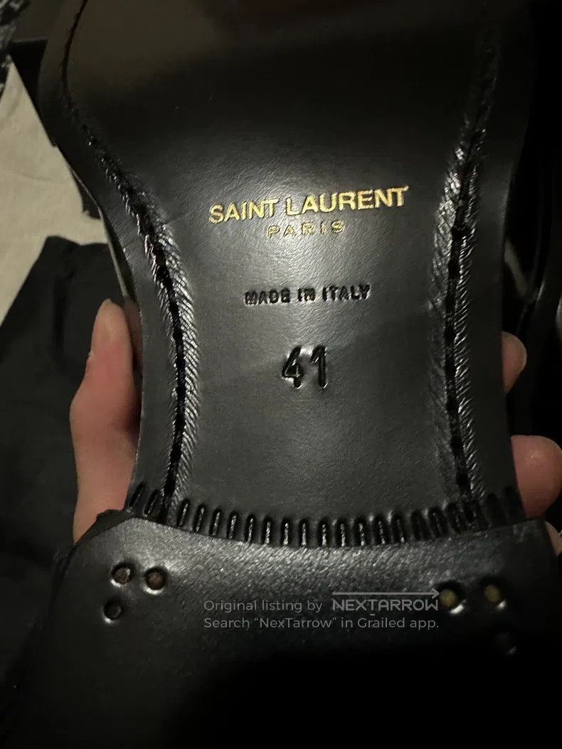 Saint Laurent Paris Saint Laurent Paris Classic Black Leather Shoes i Size US 8 / EU 41 - 6 Thumbnail