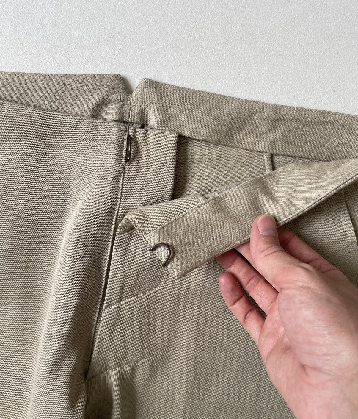 Maison Margiela S/S 08 Beige Twill Cotton Utility Trousers Size US 34 / EU 50 - 3 Thumbnail