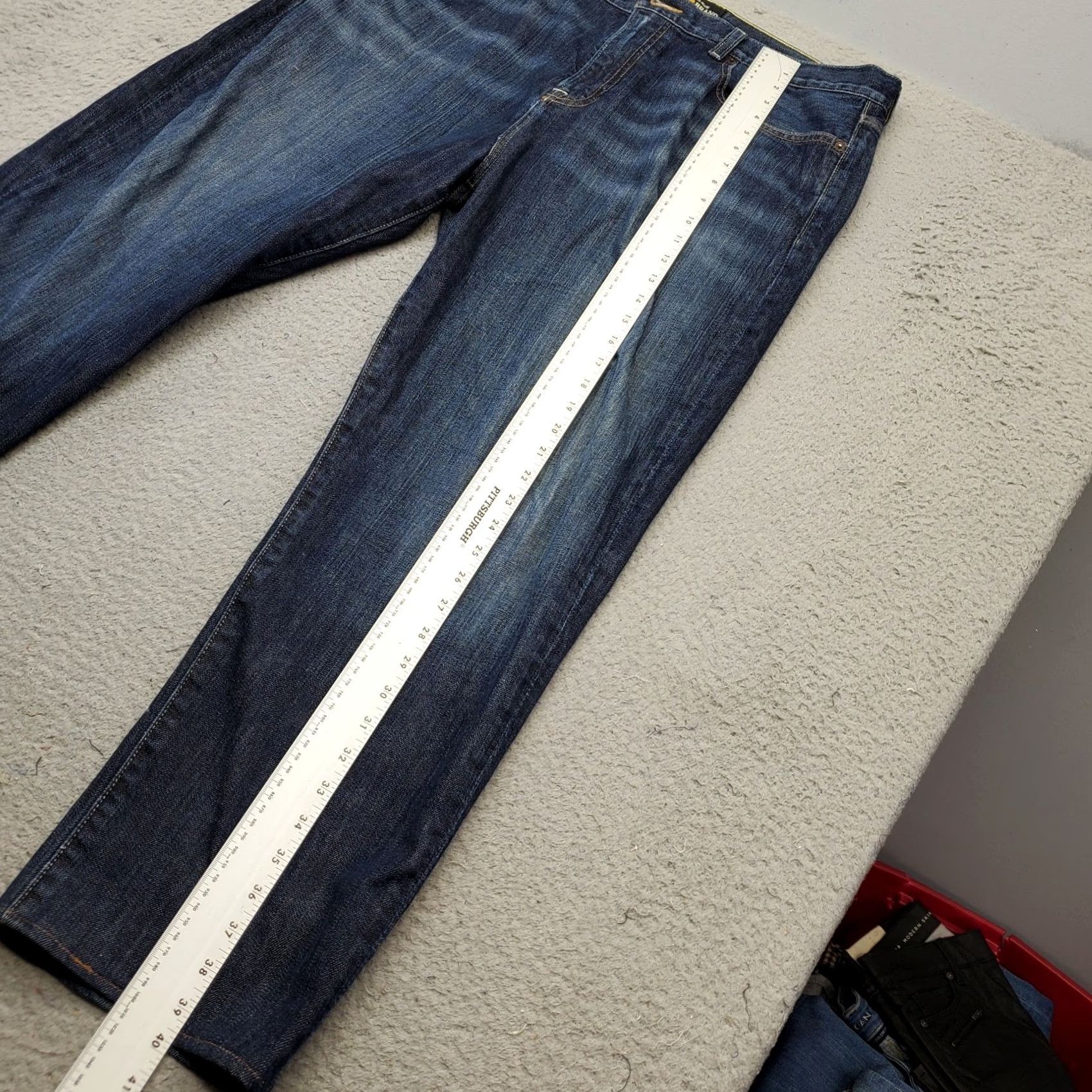 Lucky Brand Lucky Brand Jeans Mens 40x30 Blue Denim Faded Streetwear Classic Fit Straight Leg Jeans Size US 40 / EU 56 - 5 Thumbnail