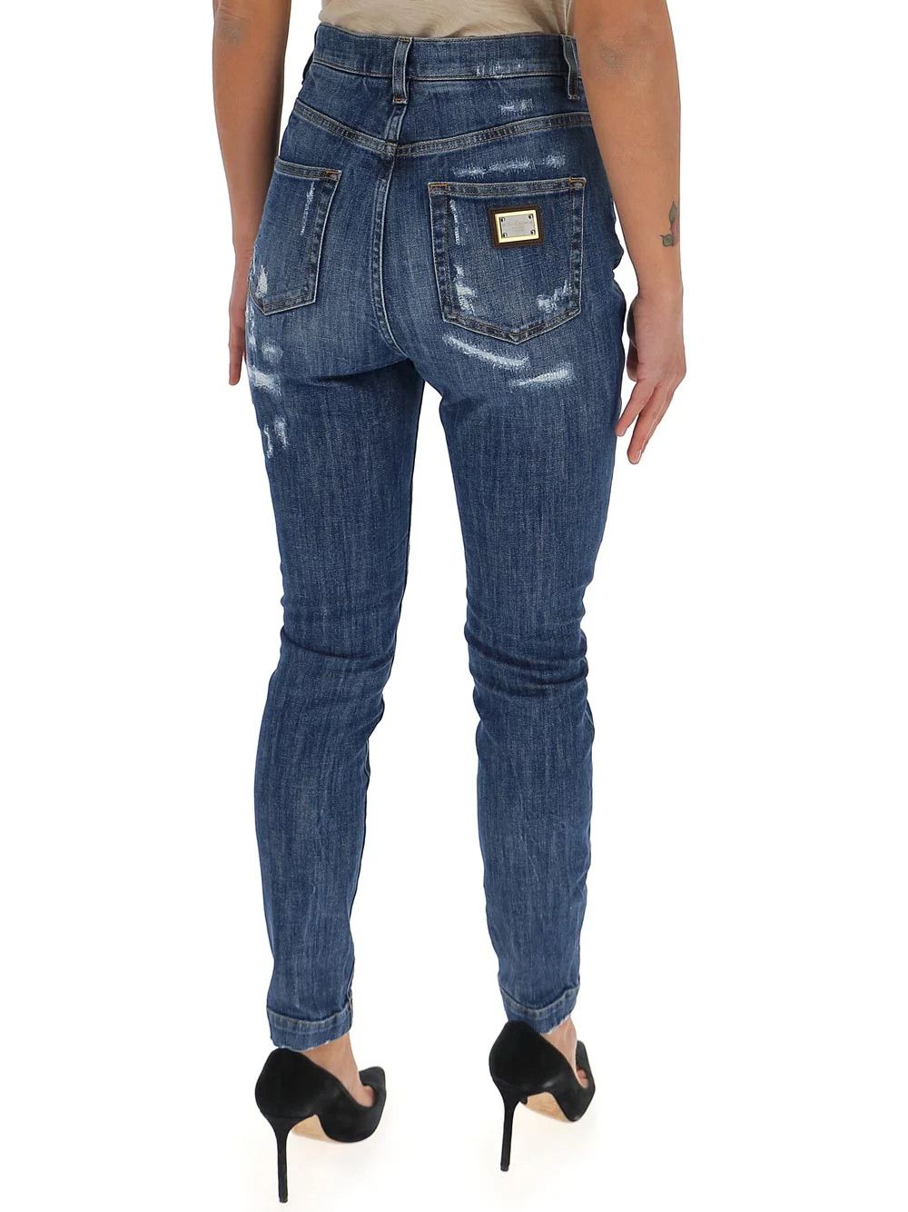 Dolce & Gabbana o1y0825 Denim Pant in Blue Size 27" / US 4 / IT 40 - 4 Thumbnail