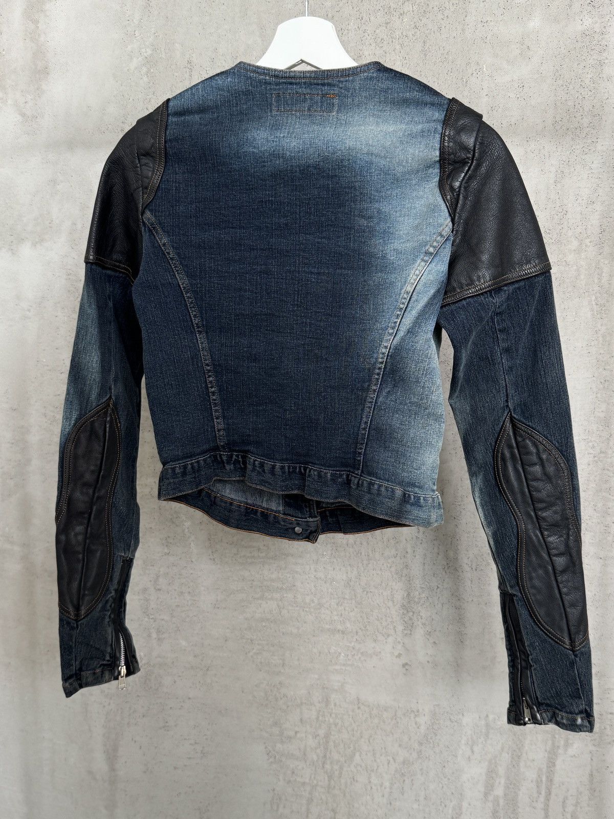 Andrew Mackenzie Andrew Mackenzie 90s/00s Hybrid Denim Jacket Size S / US 4 / IT 40 - 3 Thumbnail