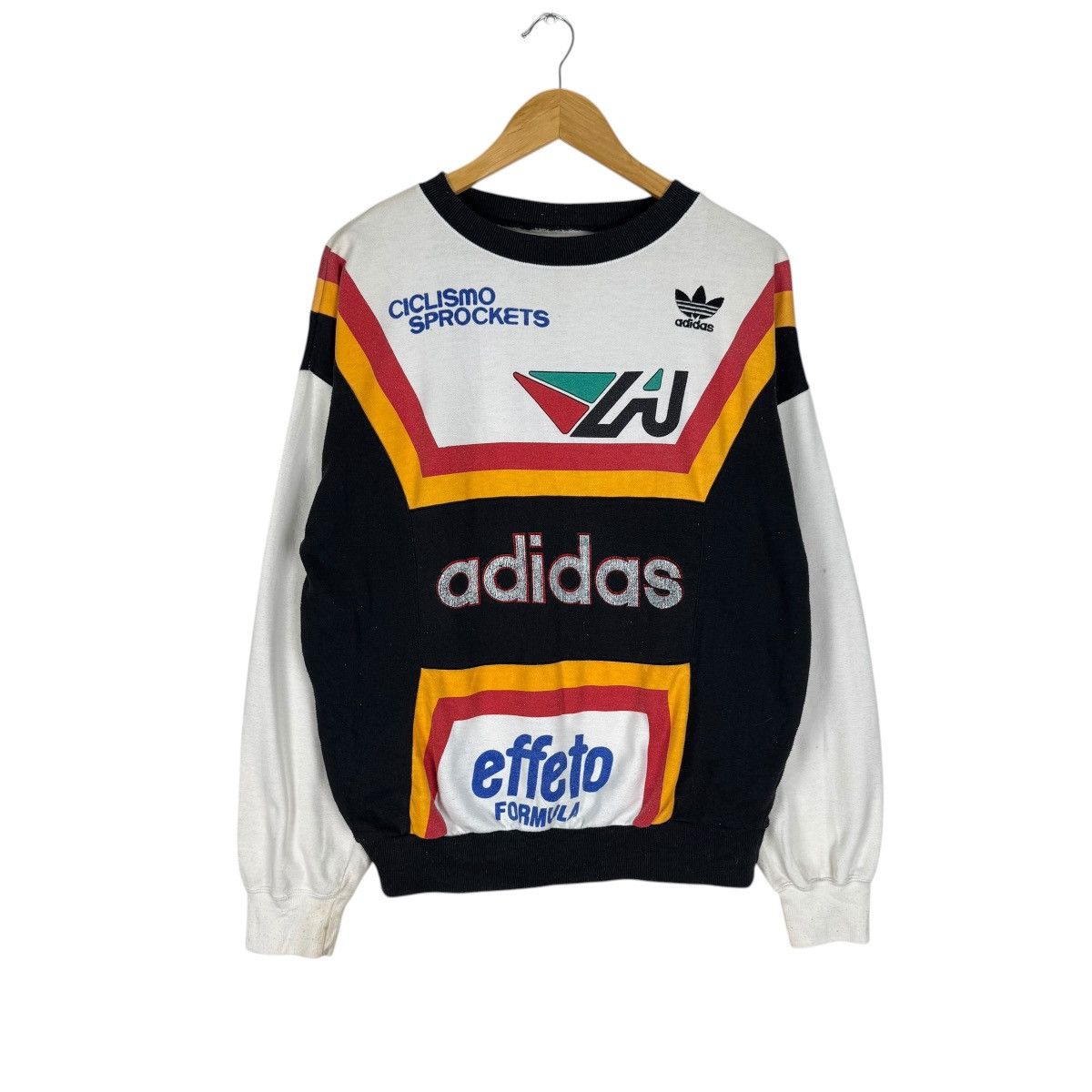 Adidas ☀️80s ADIDAS CYCLING SWEATSHIRT Size US M / EU 48-50 / 2 - 1 Thumbnail