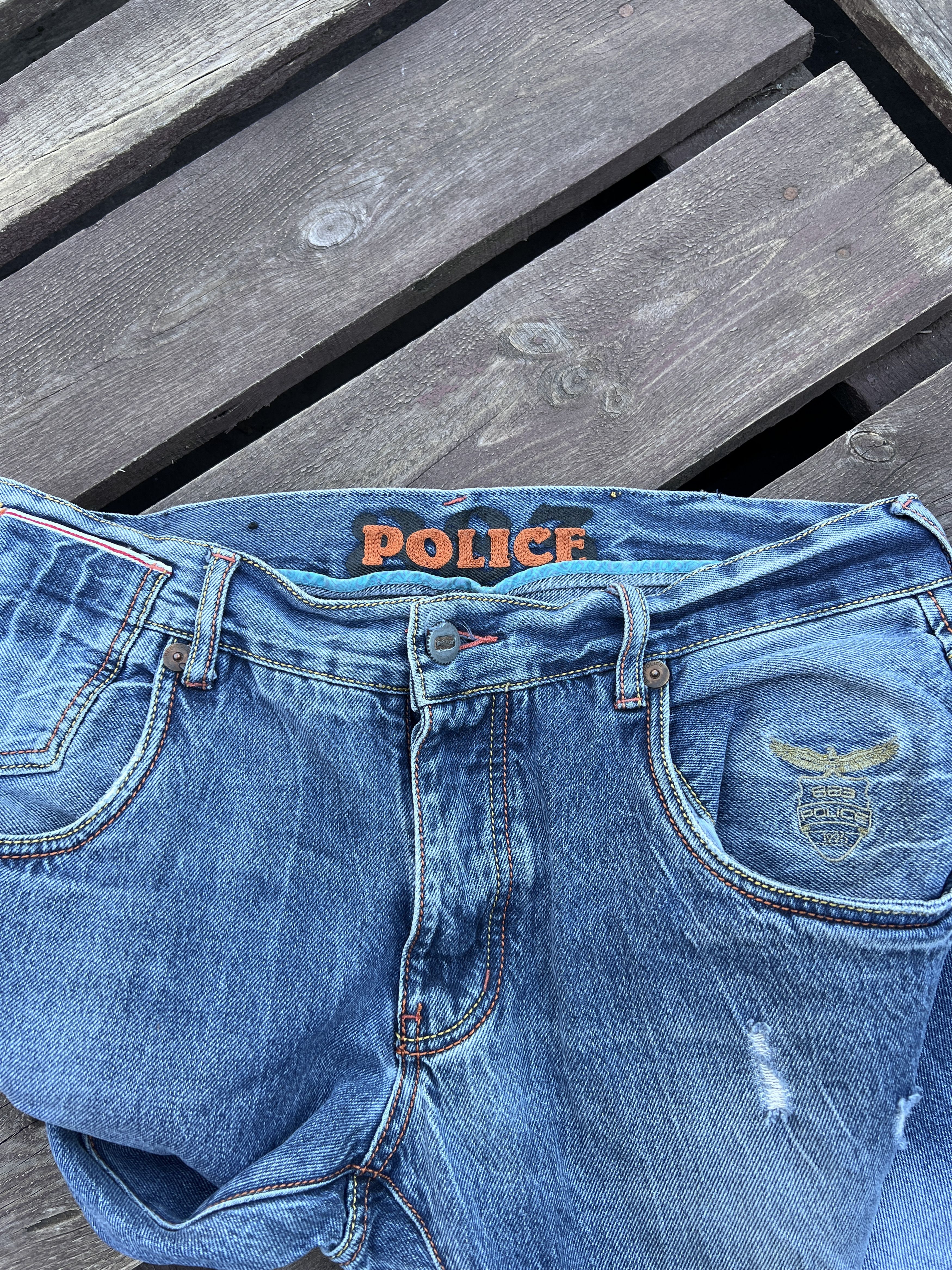 Vintage Vintage Y2K 883 Police Avant Garde Distressed Denim Jeans Size US 34 / EU 50 - 13 Thumbnail
