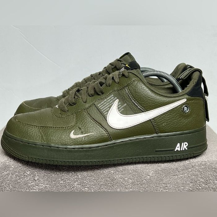 Nike air force 1 low utility olive outlet green