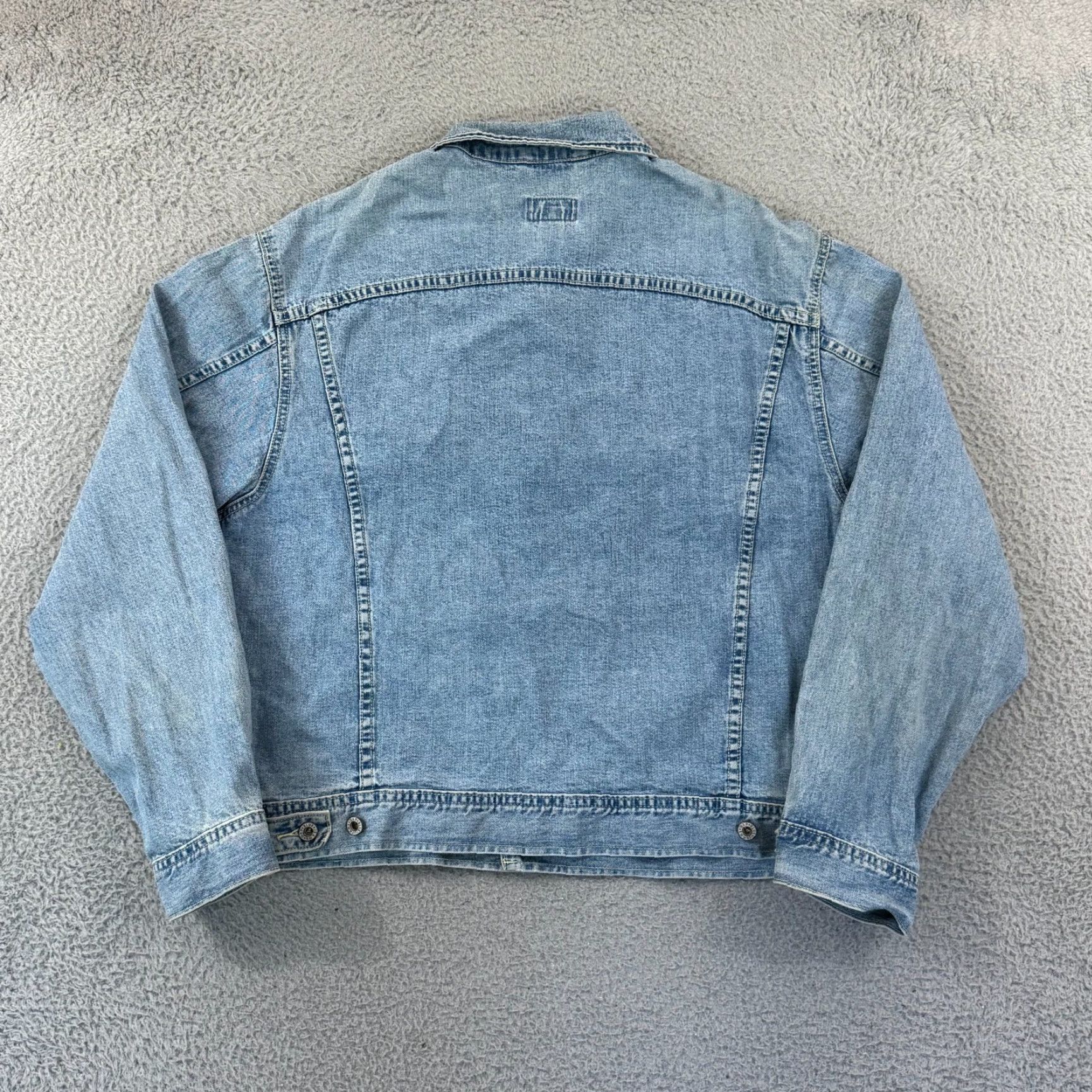 Gap VINTAGE Gap Blue Jean Jacket Men Large Denim Button Up Pocket Trucker Preppy Y2K Jeans Jacket 90s Classic Mens Size US 33 - 2 Thumbnail