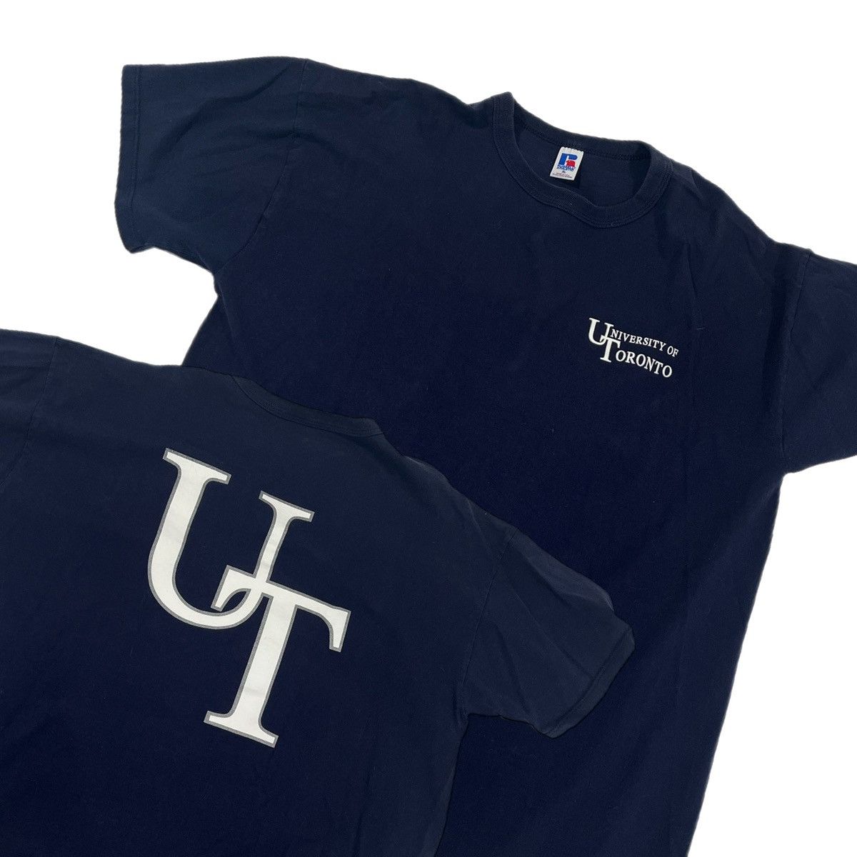 Russell Athletic × Vintage Vintage Russell Athletics University of Toronto T-Shirt Size US XL / EU 56 / 4 - 1 Thumbnail