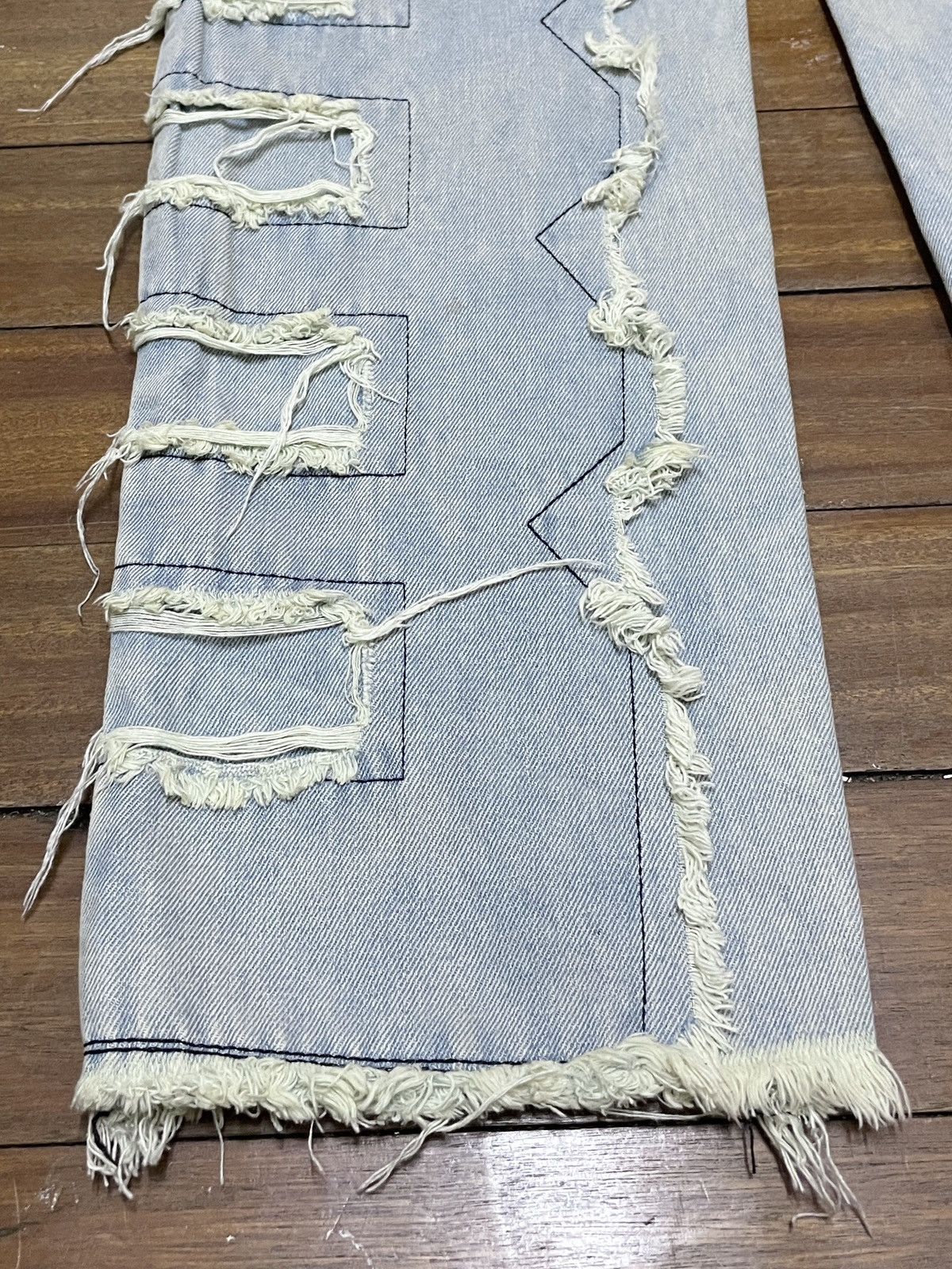 14th Addiction × If Six Was Nine × Japanese Brand Rare Design Vintage Japanese Brand Patchwork Jeans 2000s Size US 36 / EU 52 - 7 Thumbnail