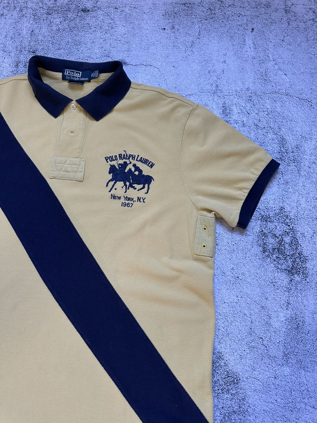 Polo Ralph Lauren Vintage Polo Ralph Lauren Yellow Fit Big Logo Y2K Size US XL / EU 56 / 4 - 8 Thumbnail
