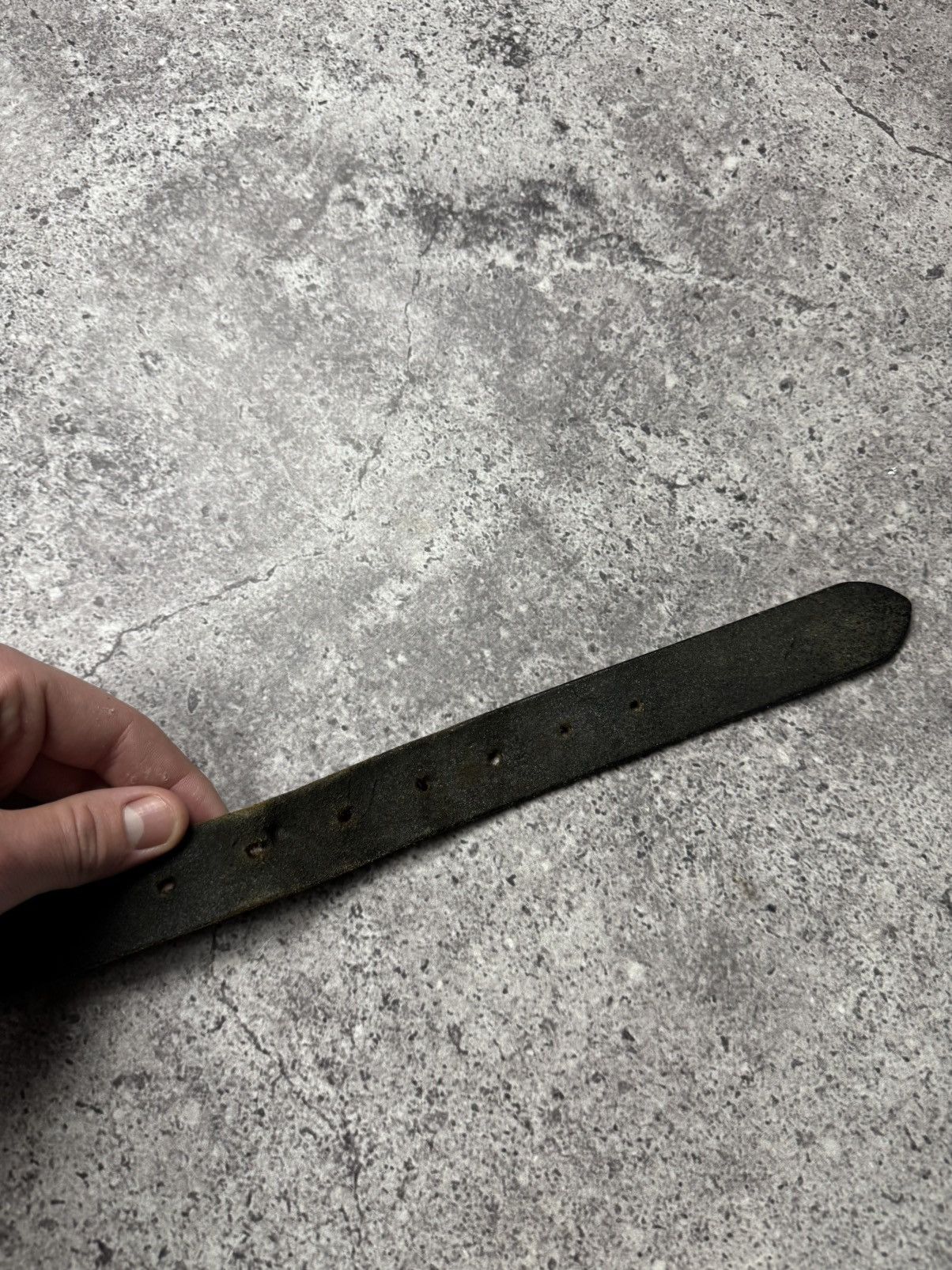 Japanese Brand 00’s NUMBER NINE STYLE JAPAN LEATHER Y2K BELT VINTAGE Size ONE SIZE - 4 Thumbnail