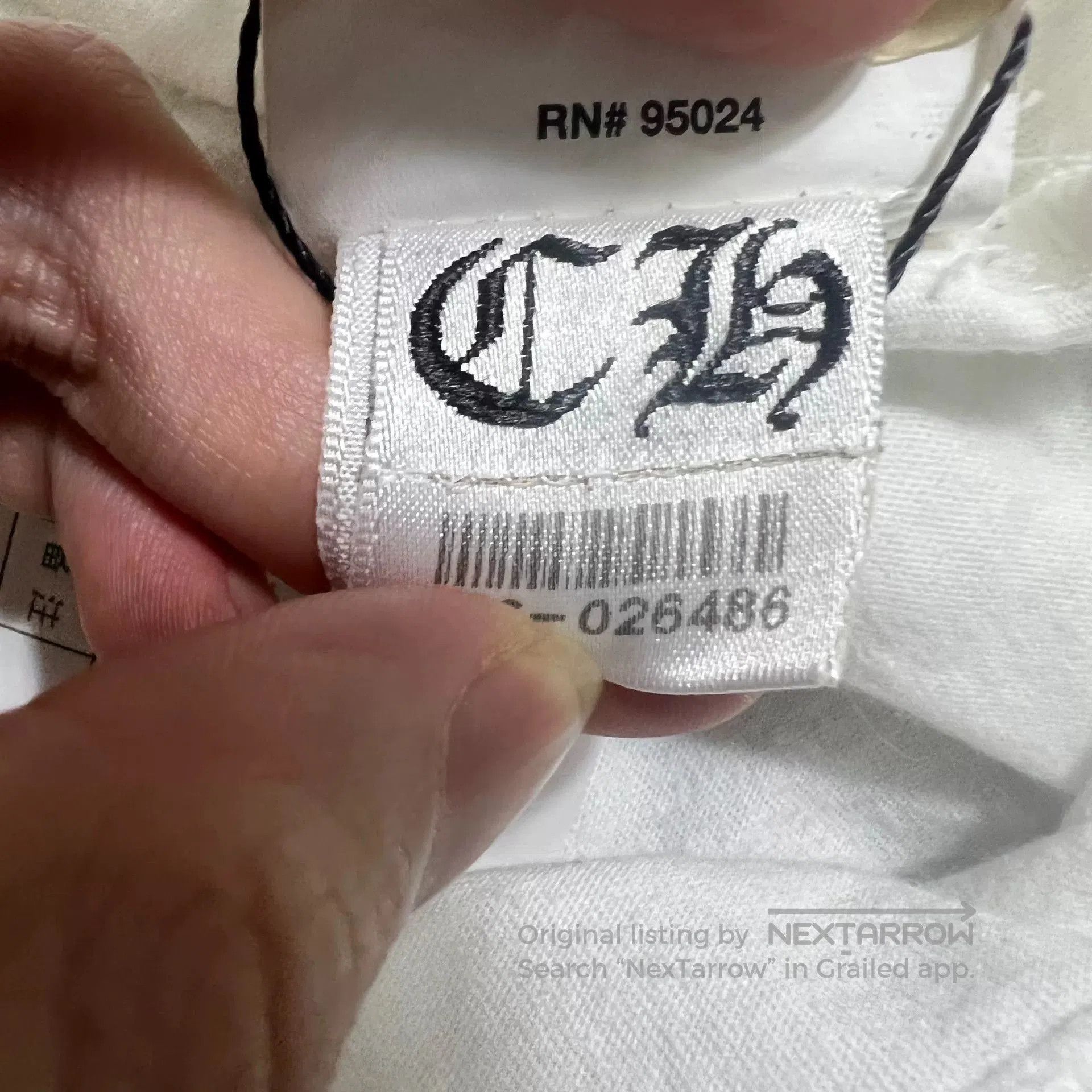 Chrome Hearts Chrome Hearts White Short Sleeve T. Size US S / EU 44-46 / 1 - 6 Thumbnail