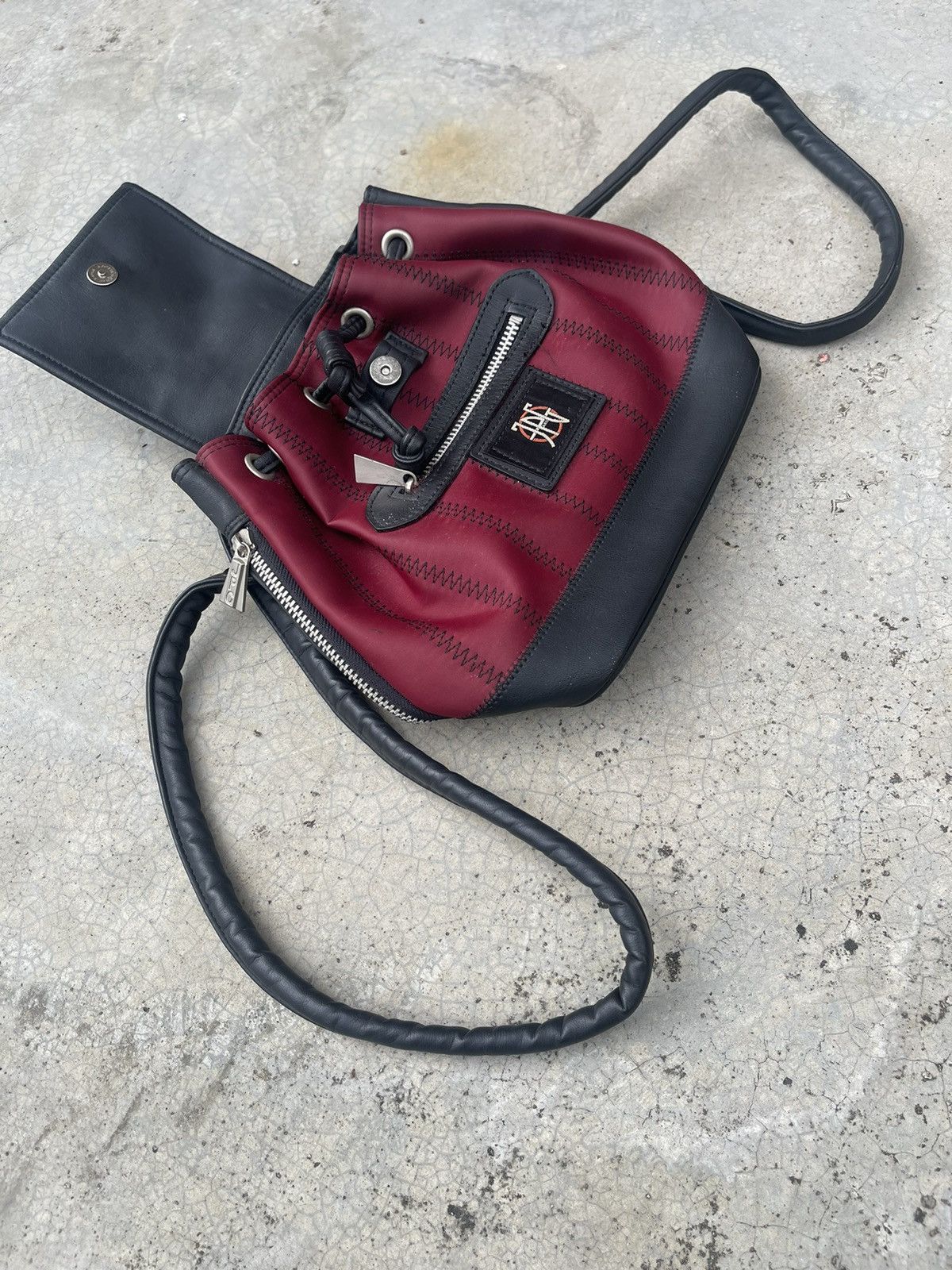 Jean Paul Gaultier × Vintage Jean Paul Gaultier Small Backpack Leather & Nylon Size ONE SIZE - 6 Thumbnail