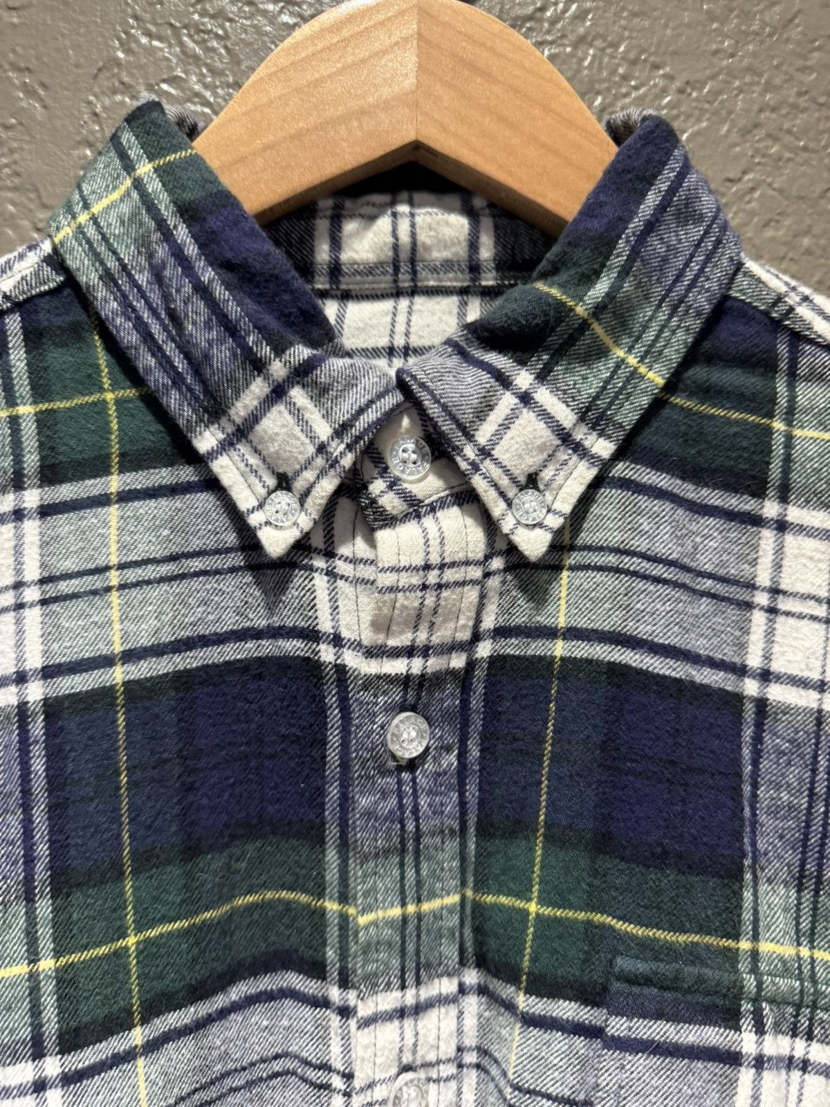Palace Palace Lumberyak Flannel Green Navy Embridered Back Logo Med Size US M / EU 48-50 / 2 - 3 Thumbnail
