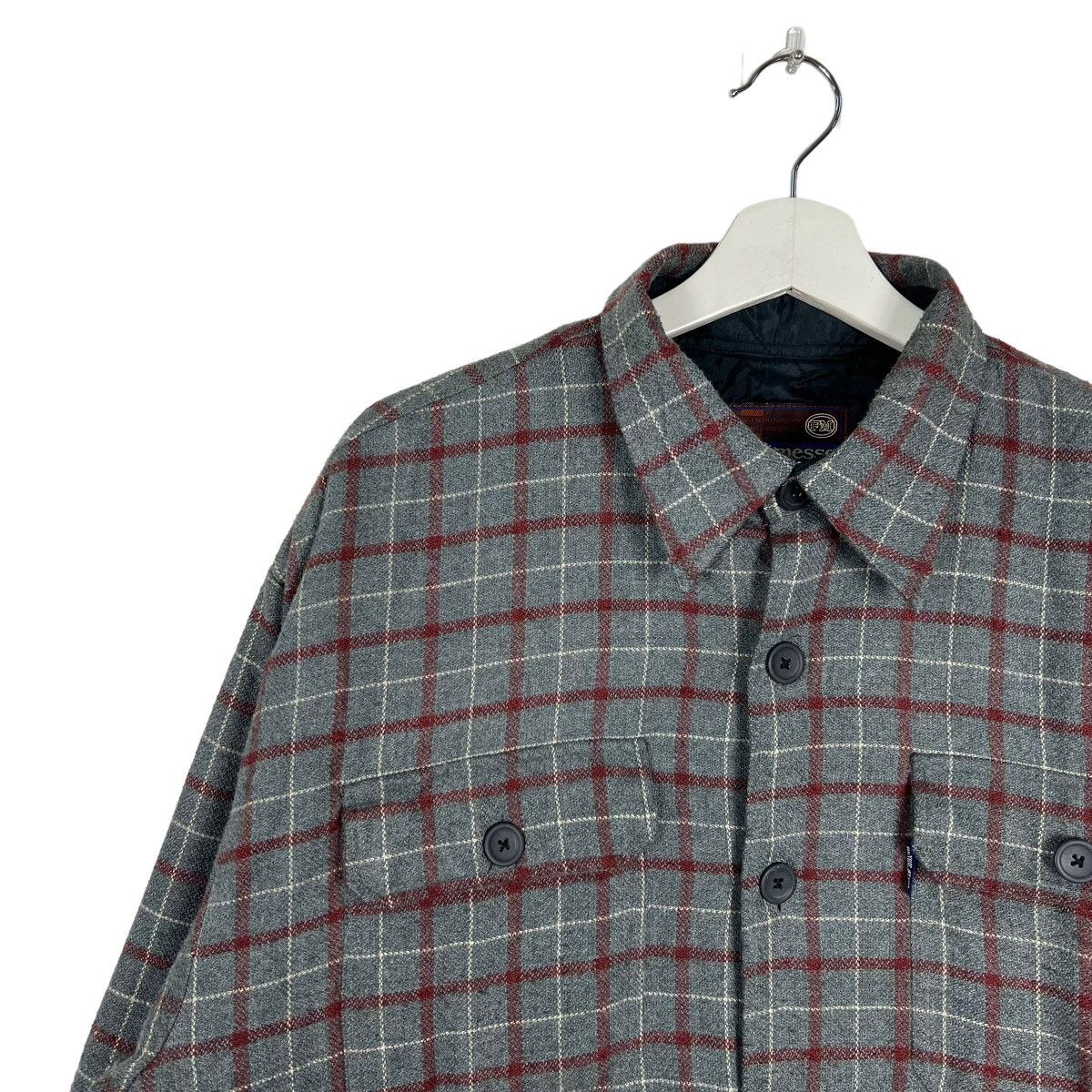 Japanese Brand 🔥 VINTAGE FORESTMESSE CHECK PLAID JACKET Size US L / EU 52-54 / 3 - 7 Thumbnail
