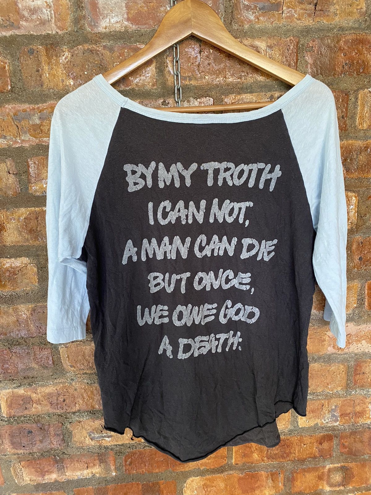 20471120 × Hysteric Glamour × Japanese Brand Vtg RNA DNA reapers boy Claim you life poem 3/4 sleeve Size M / US 6-8 / IT 42-44 - 6 Thumbnail