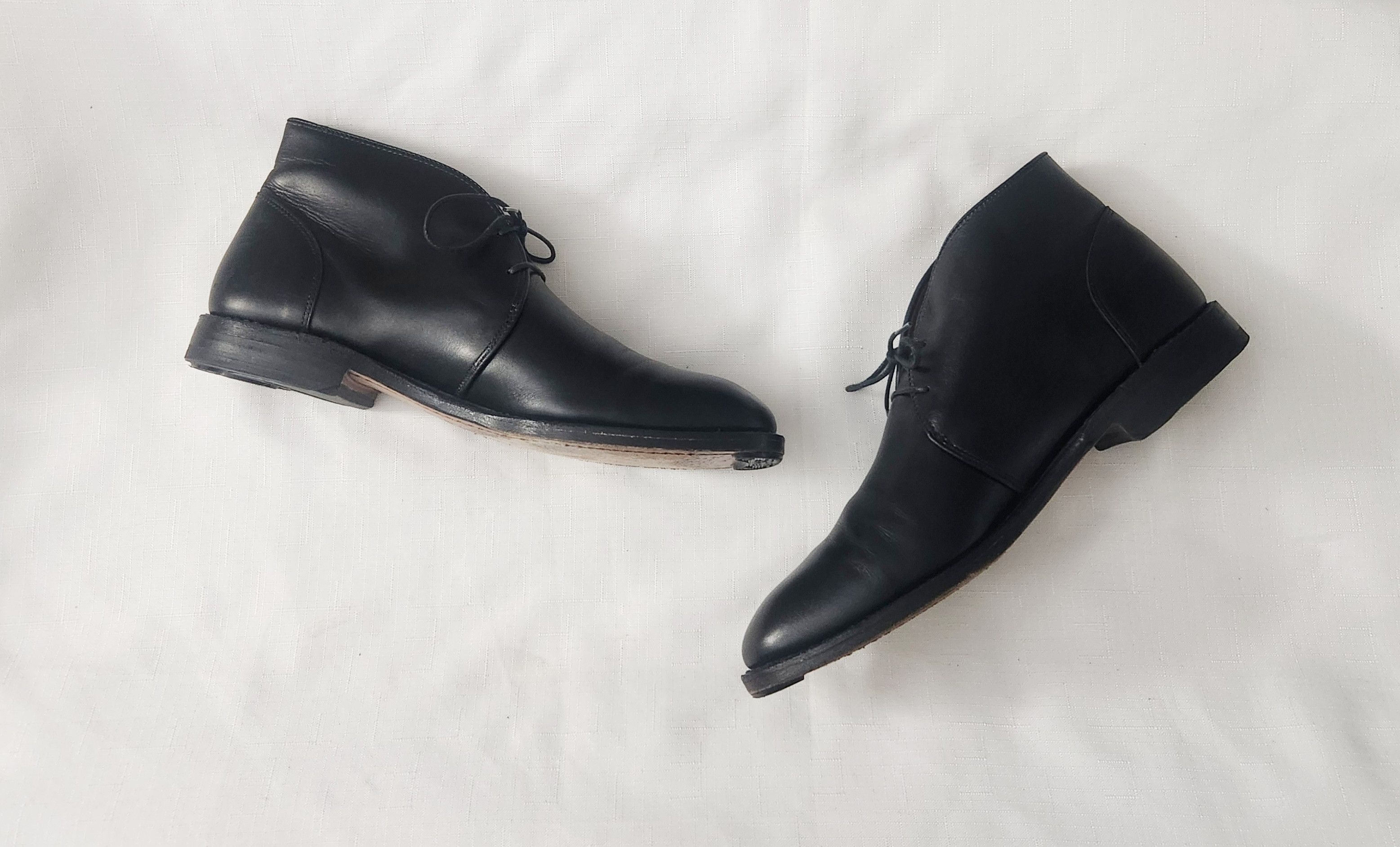 Allen Edmonds Mens Williamsburg Black Leather Chukka Boots