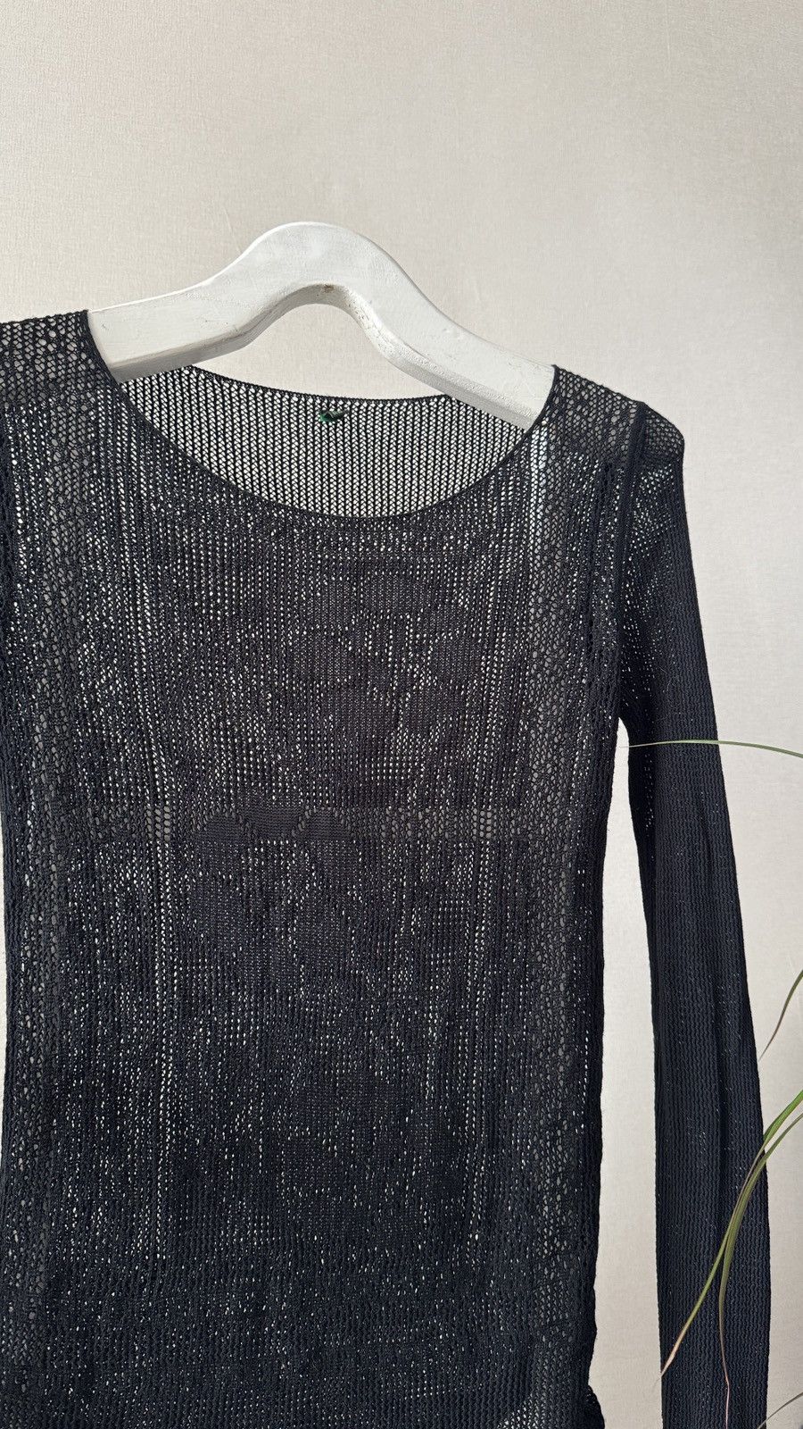 If Six Was Nine Archive Rick Owens RAF Simons Yohji Vibe Mesh LongSleeve Size L / US 10 / IT 46 - 3 Thumbnail