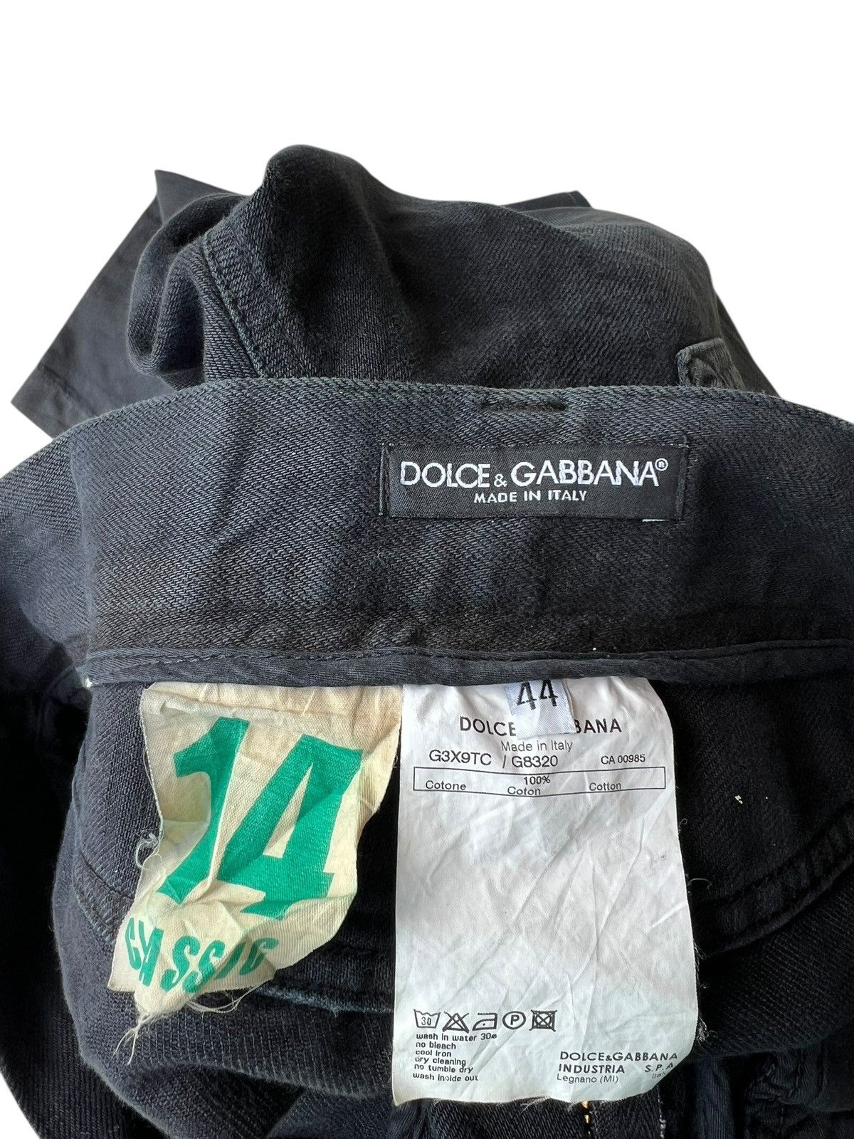 Dolce & Gabbana Dolce & Gabbana Distressed 14 Classic Black Denim Pant Size US 30 / EU 46 - 23 Thumbnail