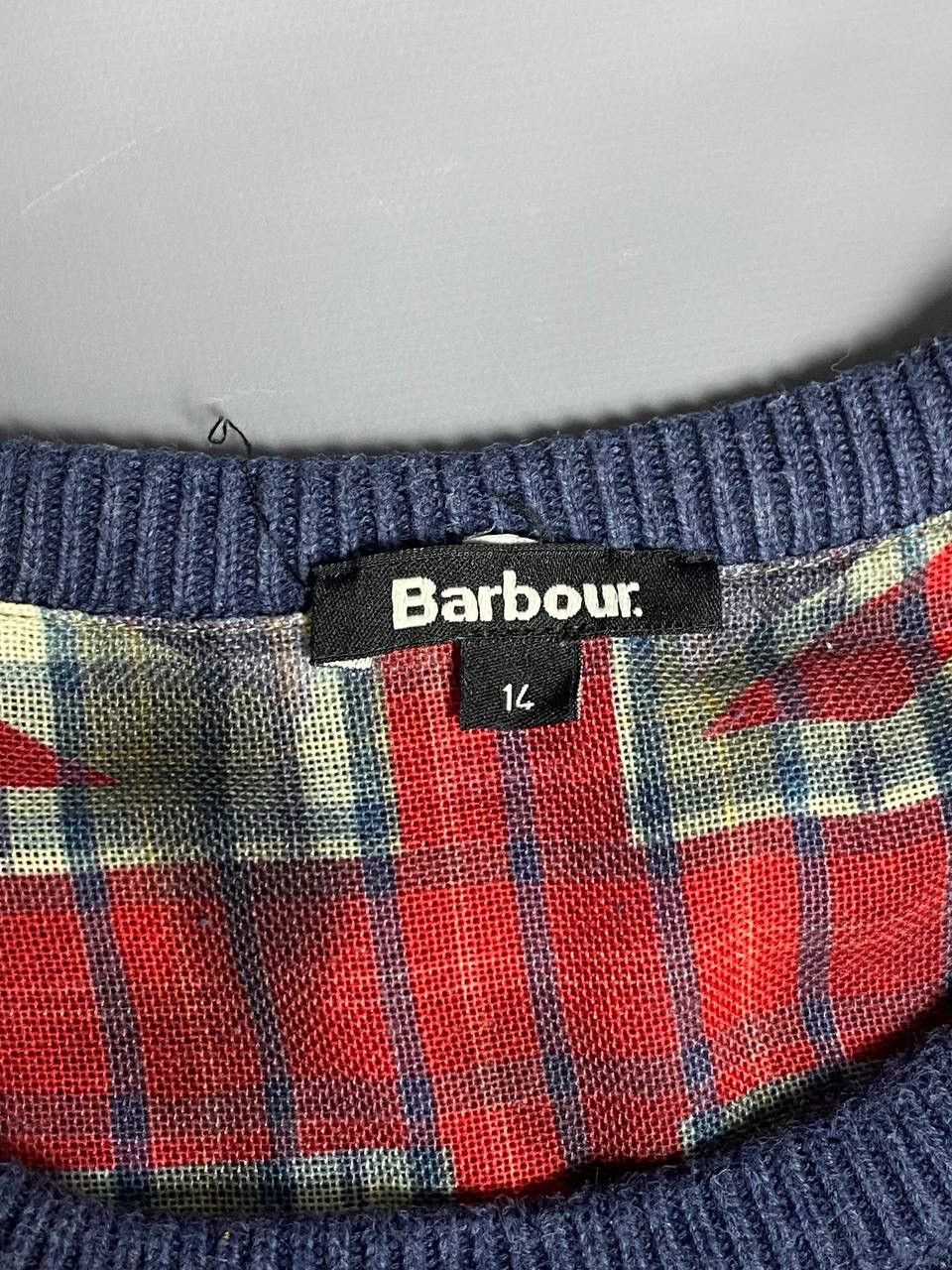 Barbour Barbour Sweater Openwork Lattice Knit Union Jack Patch Sz M Size M / US 6-8 / IT 42-44 - 21 Thumbnail