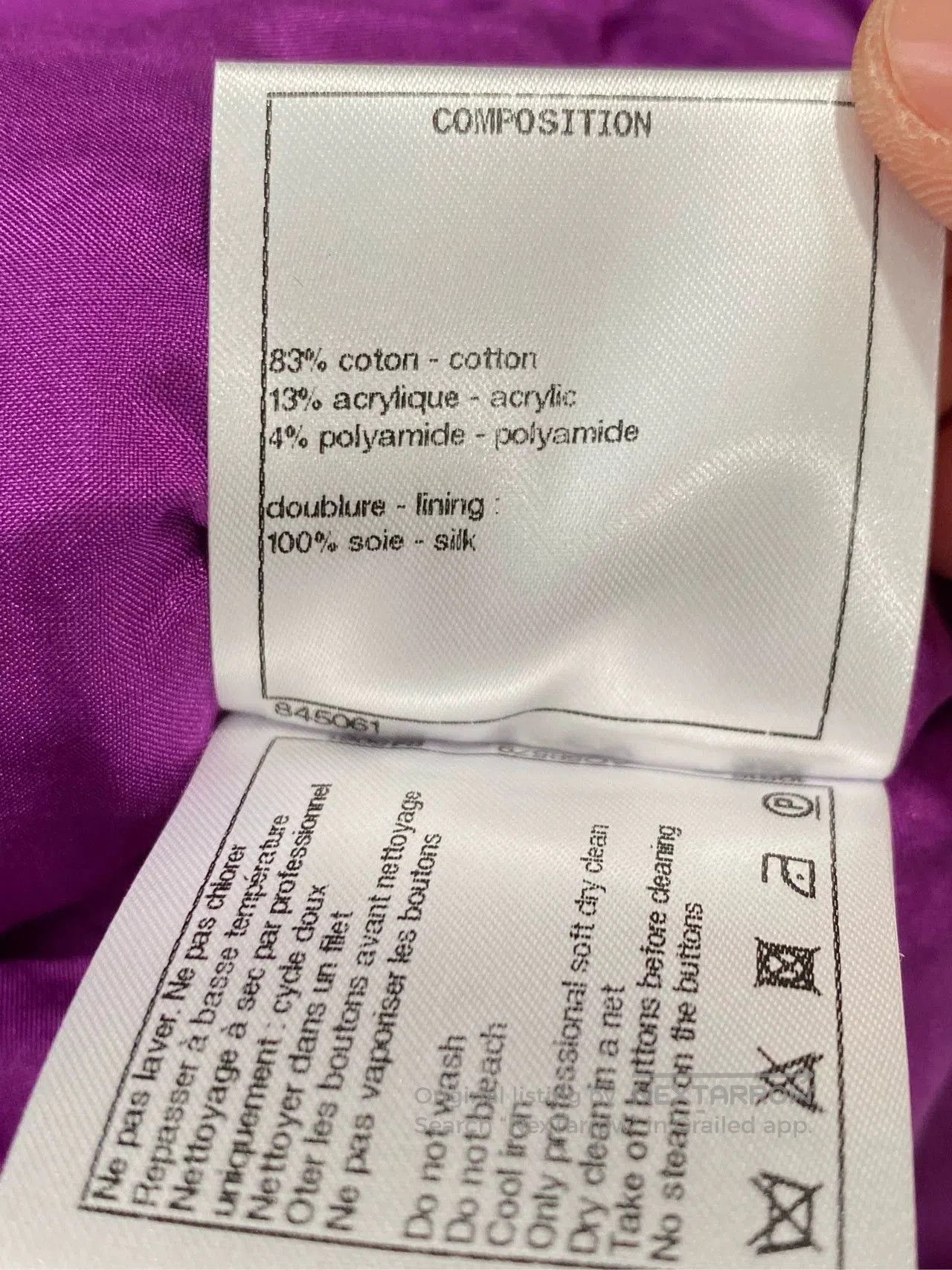 Chanel Chanel 21C Purple Knit Coat FR36. Size US S / EU 44-46 / 1 - 6 Thumbnail