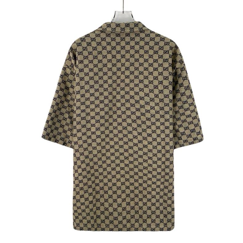 Gucci Gucci Brown logo jacquad full print lapel single-breasted Size US L / EU 52-54 / 3 - 2 Thumbnail