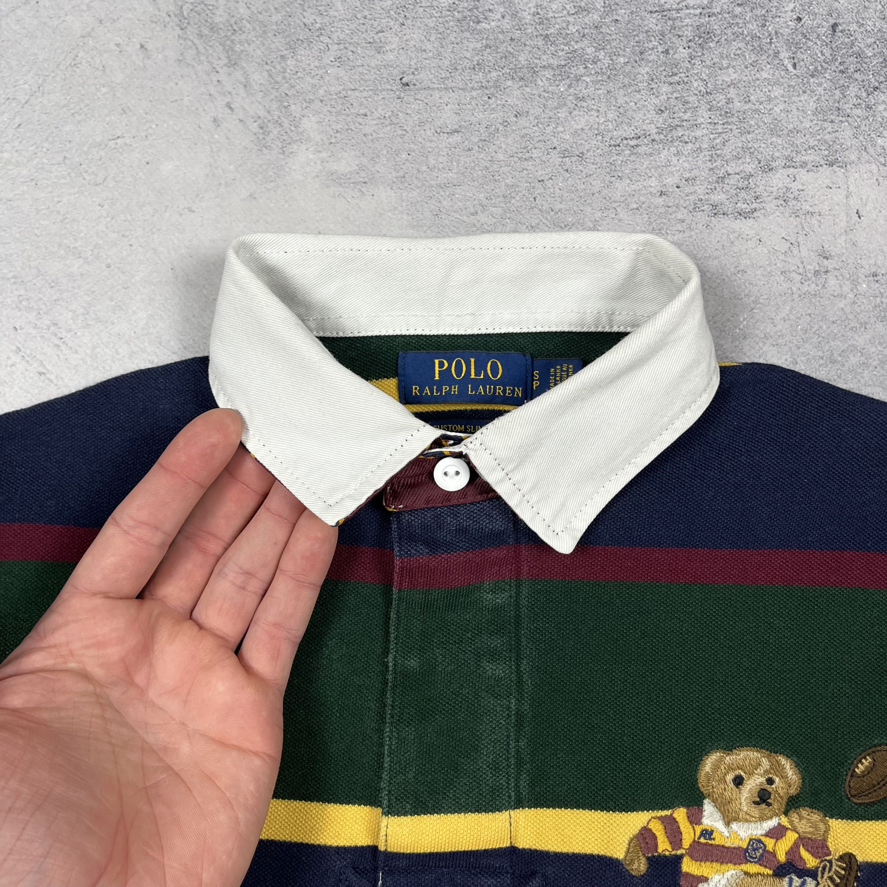 Polo Ralph Lauren Polo Ralph Lauren Polo Bear Rugby Stripped Polo Shirt Size US S / EU 44-46 / 1 - 9 Thumbnail