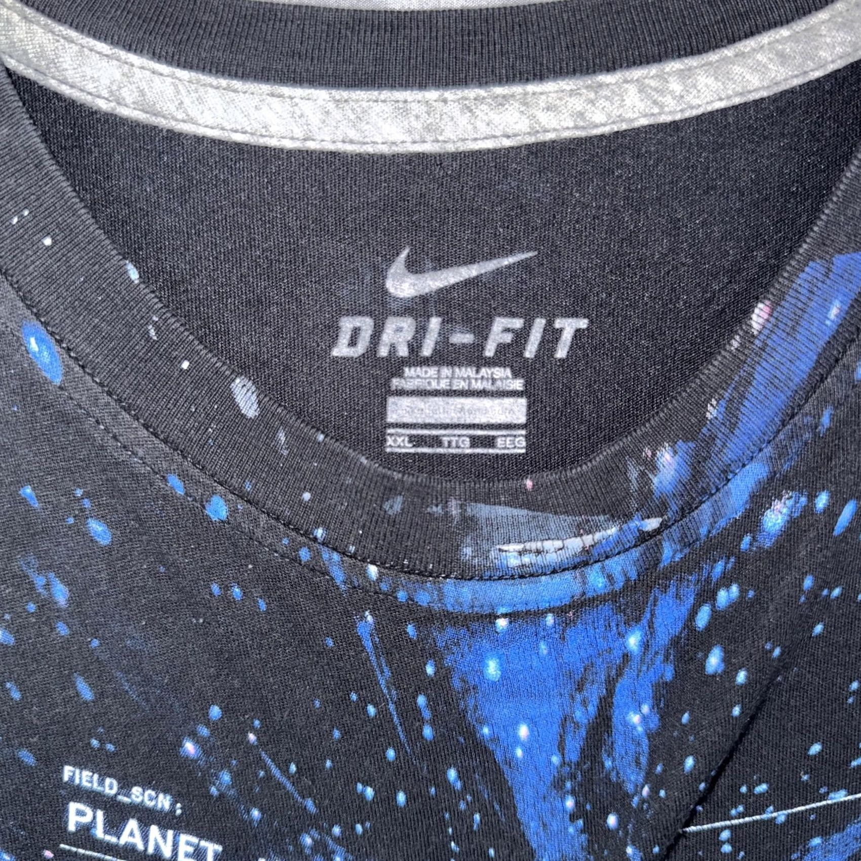 Nike Nike LeBron James Area 72 All Star Game 2013 Lion Shirt 2XL Mens Black Short Sleeve Nike Dri-FIT Crewneck Graphic Print with Logo Size US XXL / EU 58 / 5 - 3 Thumbnail