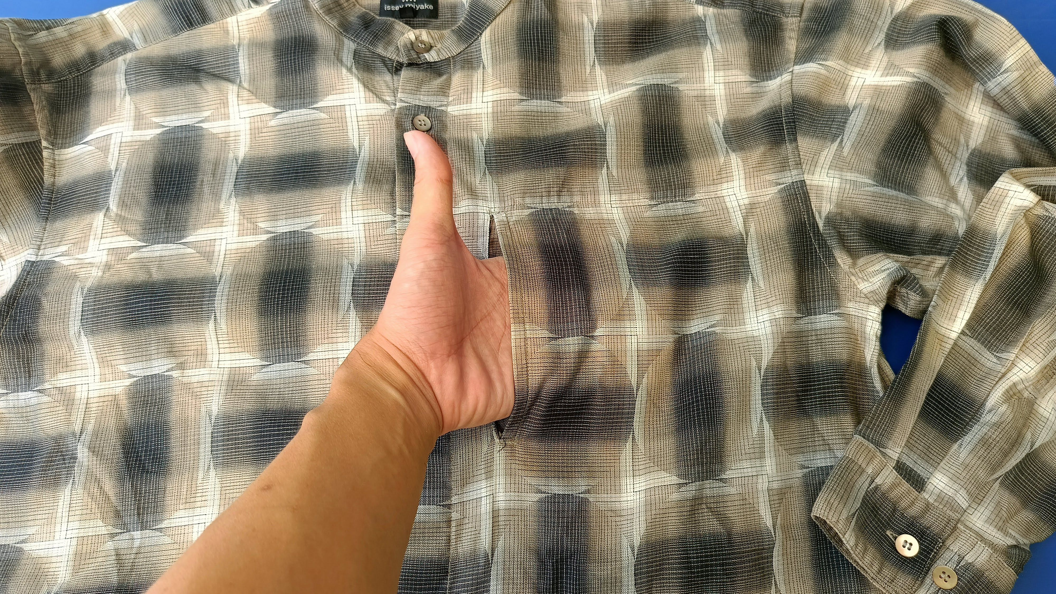 Issey Miyake Issey Miyake IM studio Japan geometric mandarin shirt VTG Size US M / EU 48-50 / 2 - 15 Thumbnail