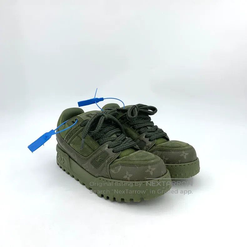 Louis Vuitton Louis Vuitton Green logo presbyopic print lace-up platform Size US 7 / EU 40 - 2 Thumbnail