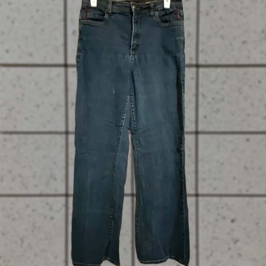 NYDJ NYDJ Barbara Bootcut Jeans Mid Rise Stretch Lift Tuck Dark Wash Womens Sz 6 Size 28" / US 6 / IT 42 - 1 Thumbnail