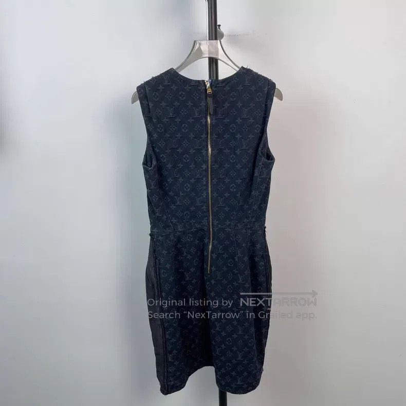 Louis Vuitton Louis Vuitton Blue patchwork presbyopic full-print denim d Size XXS / US 00 / IT 34 - 4 Thumbnail
