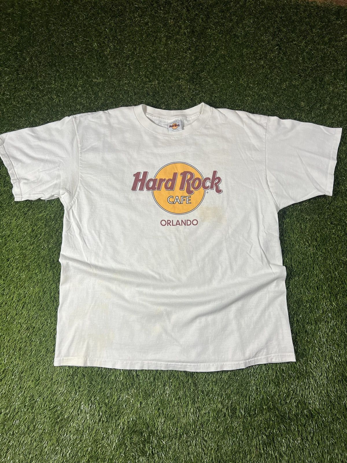 Hard Rock Cafe × Vintage Vintage 90s Mae in USA Hard Rock Cafe Orlando Essential Tee Size US XL / EU 56 / 4 - 1 Thumbnail