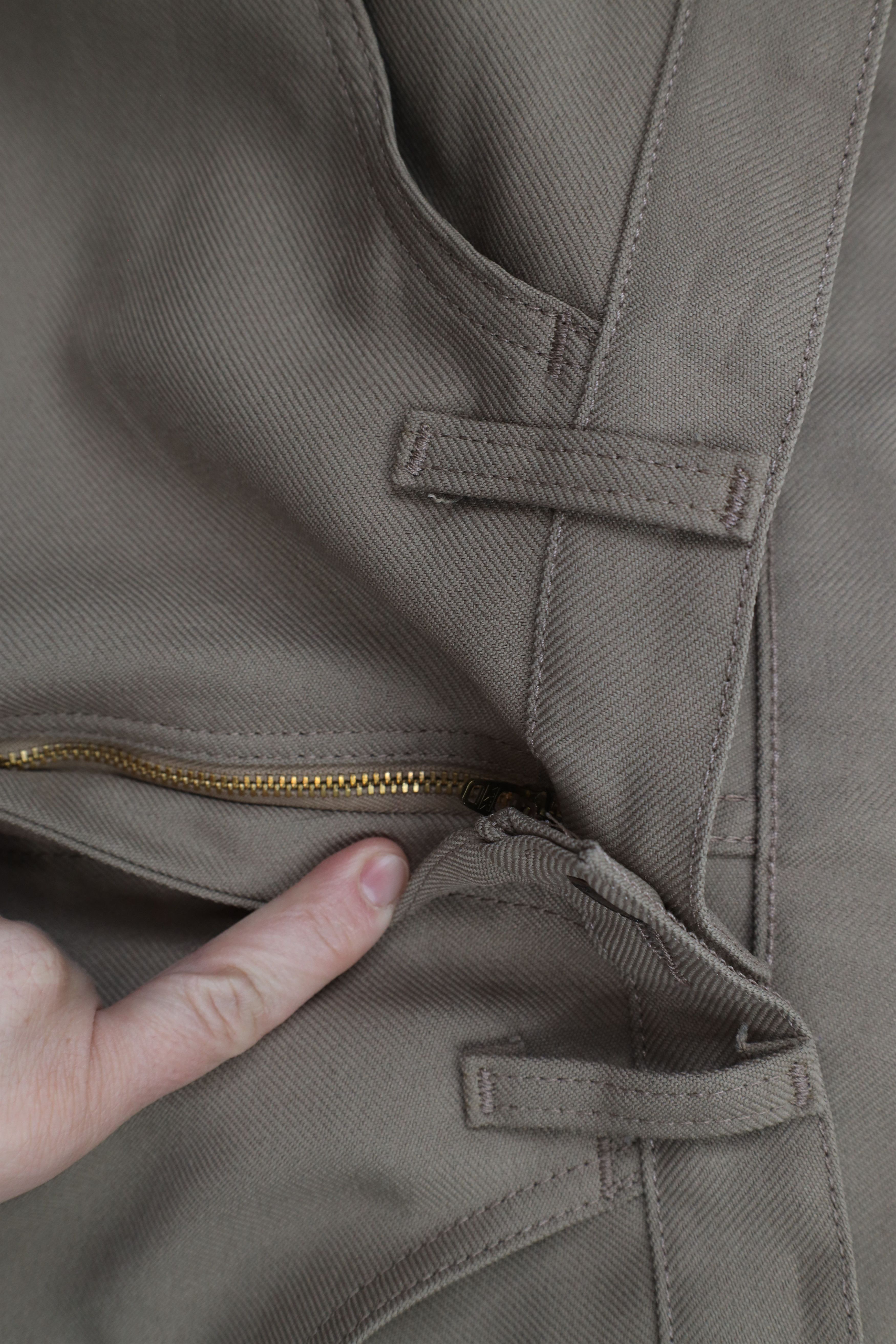 Vintage × Wrangler Vintage 90s Wrangler Knit Western Bootcut Flared Pants Beige Size US 31 - 5 Thumbnail