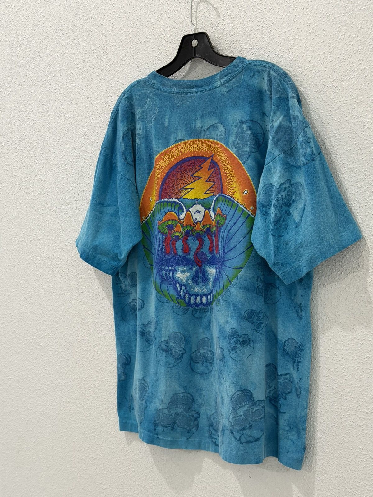 Grateful Dead Vintage 90s Grateful Dead Psychedelic Mushroom Spiral Skull Size US L / EU 52-54 / 3 - 5 Thumbnail