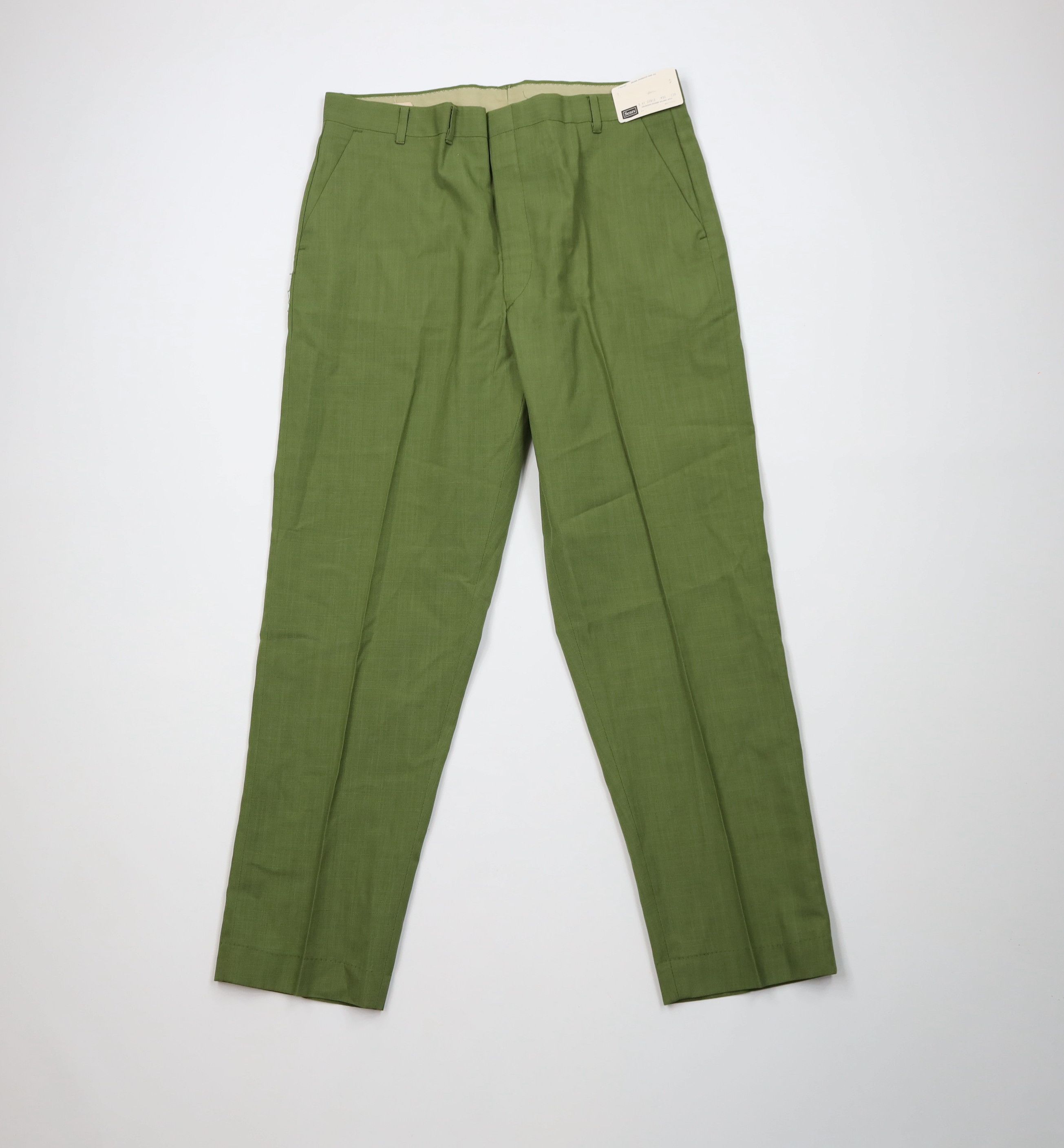 Vintage Deadstock Vintage 60s 70s Chino Pants Avocado Green USA Size US 36 / EU 52 - 1 Thumbnail