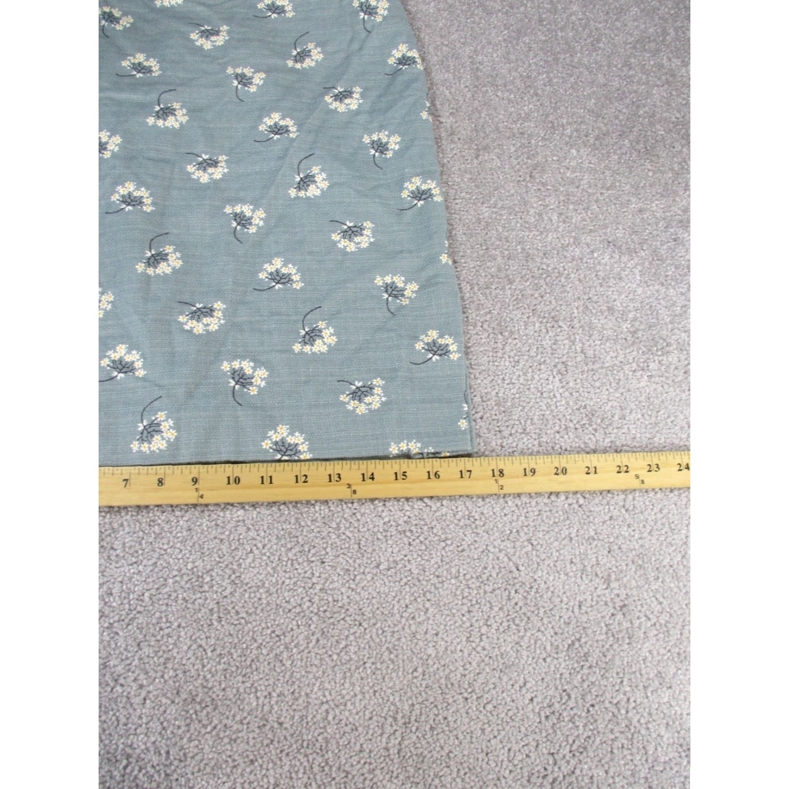 Loft VINTAGE Loft Skirt Womens 6 Petite Pale Blue Green Floral Pencil NEW Size 28" / US 6 / IT 42 - 3 Thumbnail