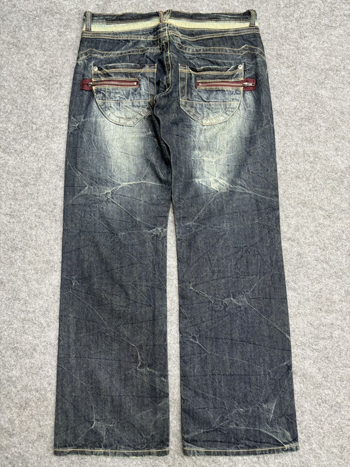 Japanese Brand 💥Insane Japan Fashion💥Daily Topics Loose Denim F512 Size US 36 / EU 52 - 11 Thumbnail