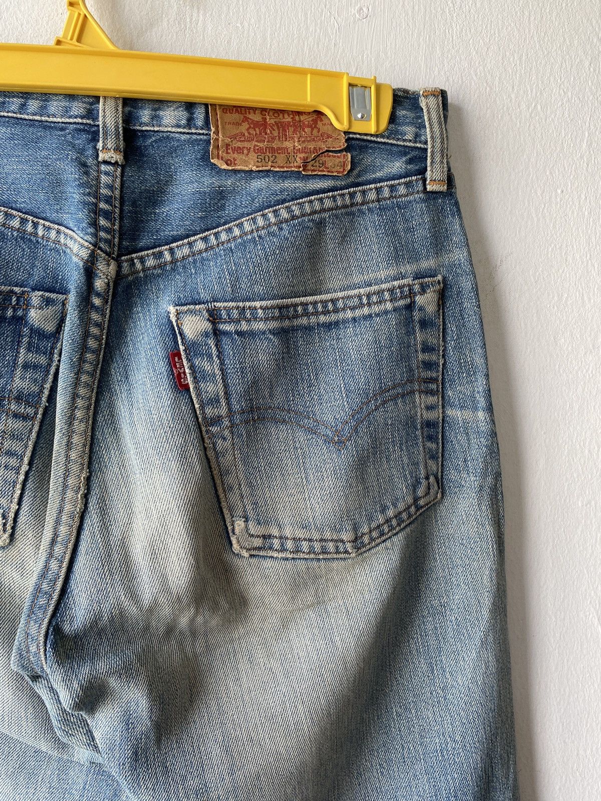 Levi's × Levi's Vintage Clothing × Vintage Vintage Levi’s 502 XX Distressed Selvedge Denim Size US 27 - 15 Thumbnail