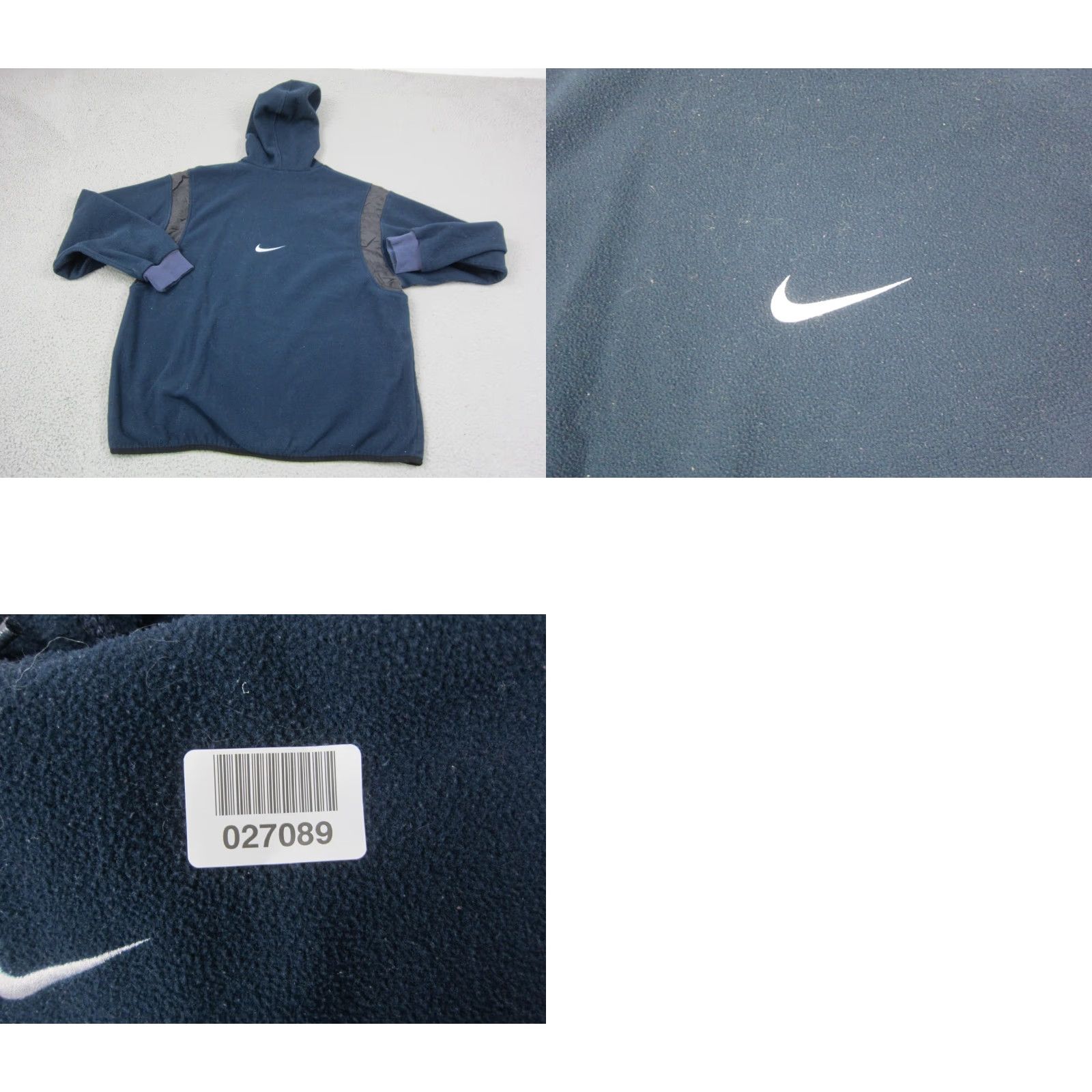Nike Nike Center Swoosh Hoodie Men L Blue Deep Pile Fleece 90s Y2K Vintage Logo Pullover Hooded Regular Fit Mens Size US L / EU 52-54 / 3 - 8 Thumbnail