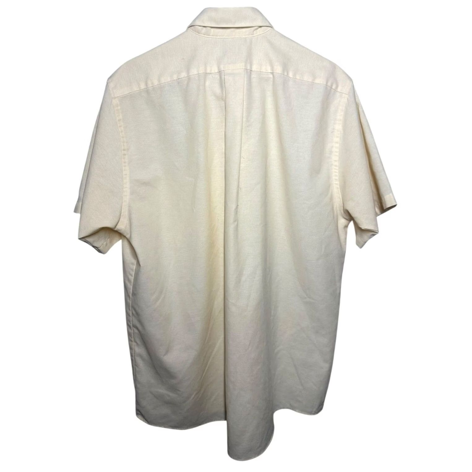 Van Heusen Van Heusen Mens Short Sleeve Oxford Button Down Shirt, Large, Yellow, 16 1/2, Cotton Blend, Polyester - 2-Day Shipping Size US L / EU 52-54 / 3 - 2 Thumbnail