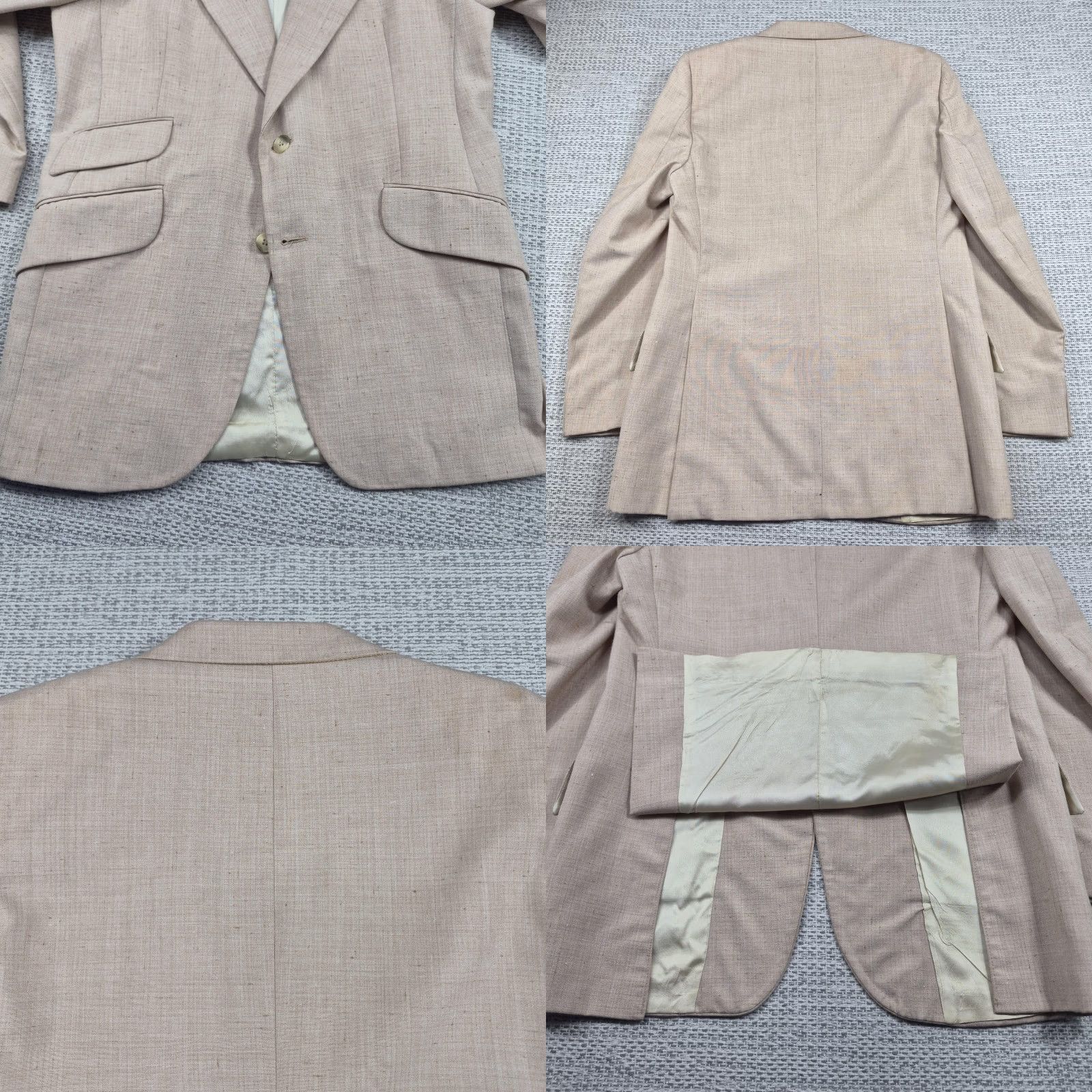 Vintage VINTAGE PDC International Collection Blazer Mens 38 Beige Lined Western USA Blazer Size 38R - 9 Thumbnail