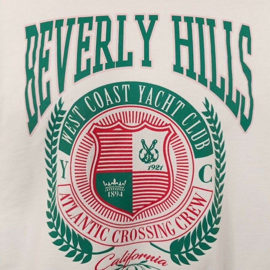 Forever 21 Beverly Hills Yacht Club Sweatshirt Womens Size Small White Size S / US 4 / IT 40 - 2 Thumbnail