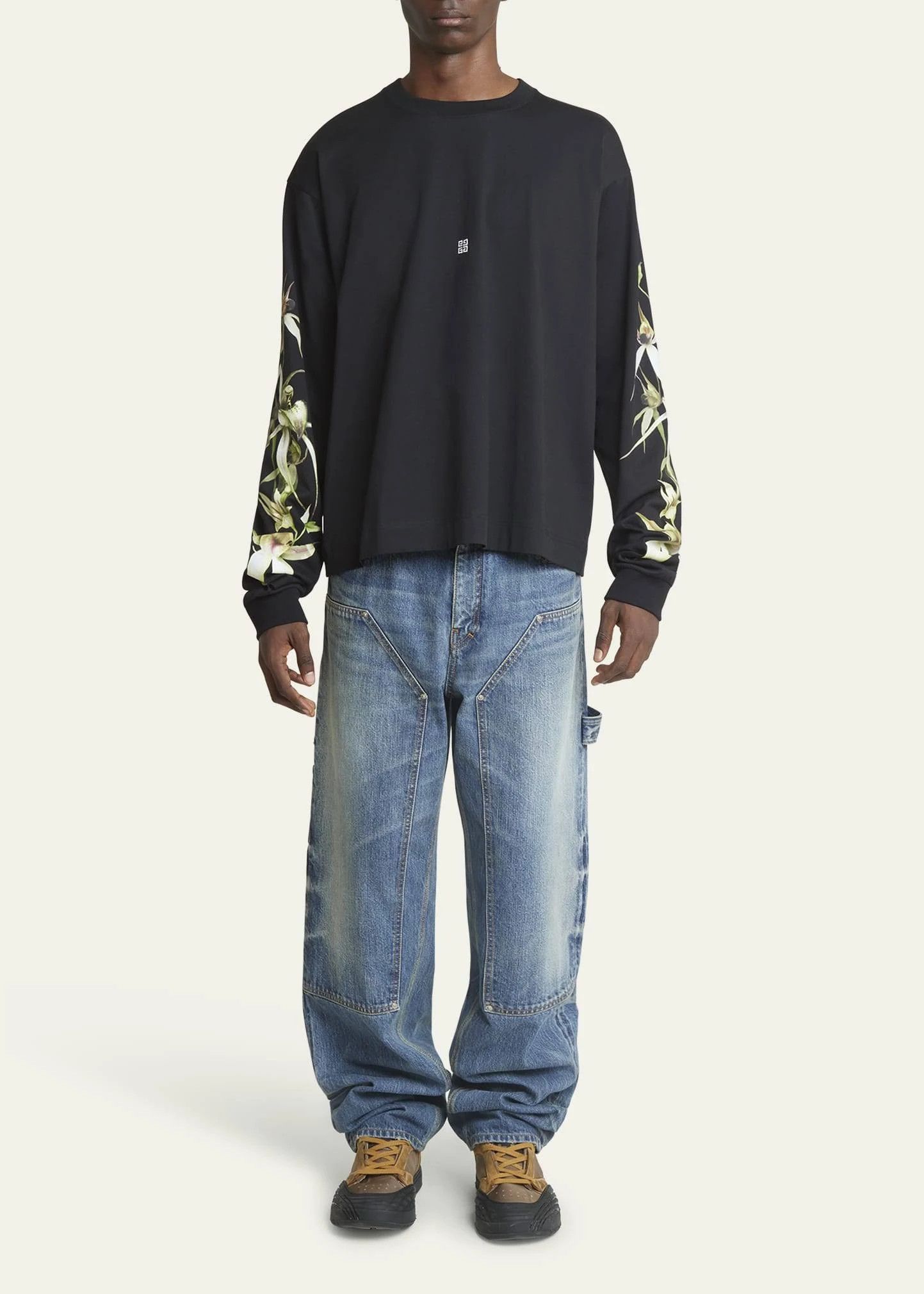 Givenchy os11x1224 Long Sleeve T-Shirt in Black Size US L / EU 52-54 / 3 - 5 Thumbnail