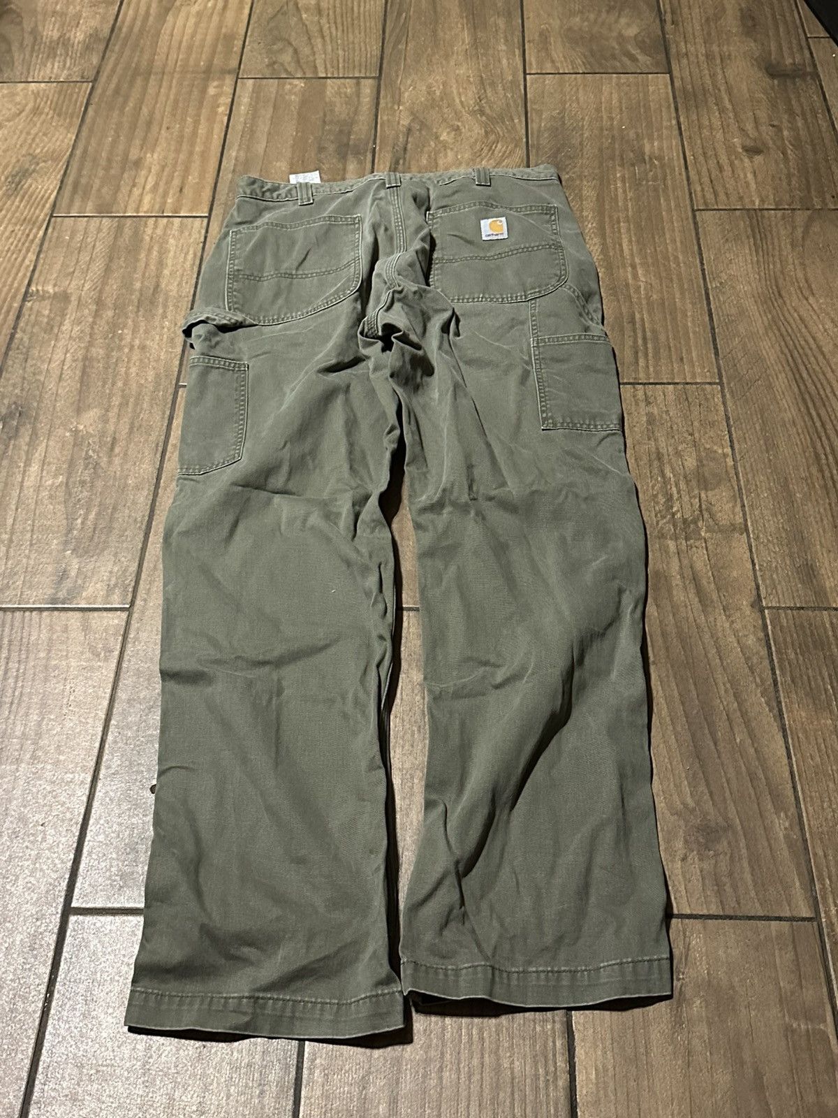 Carhartt Green Carhartt work baggy jeans Size US 35 - 1 Thumbnail