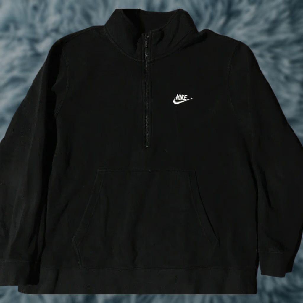 Nike VINTAGE Nike Swoosh Faded 1/2 Zip Sweatshirt XL Black Men Hoodie 90s Grunge Hip Hop Rap Nike Sportswear Size US XL / EU 56 / 4 - 1 Thumbnail