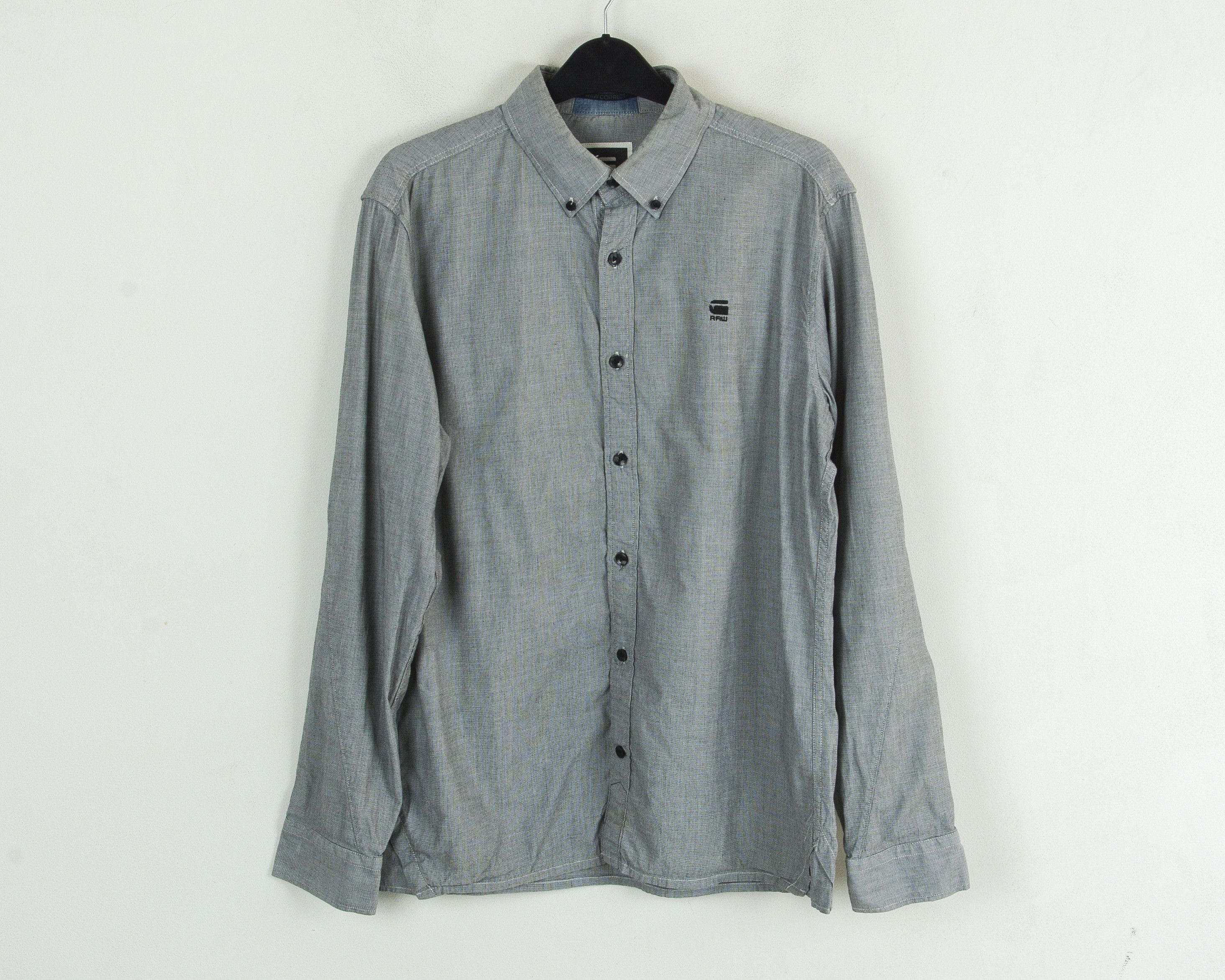 G-Star G-STAR RAW 'Correct BTD Shirt' Cotton Casual Long Sleeved Size US L / EU 52-54 / 3 - 1 Thumbnail